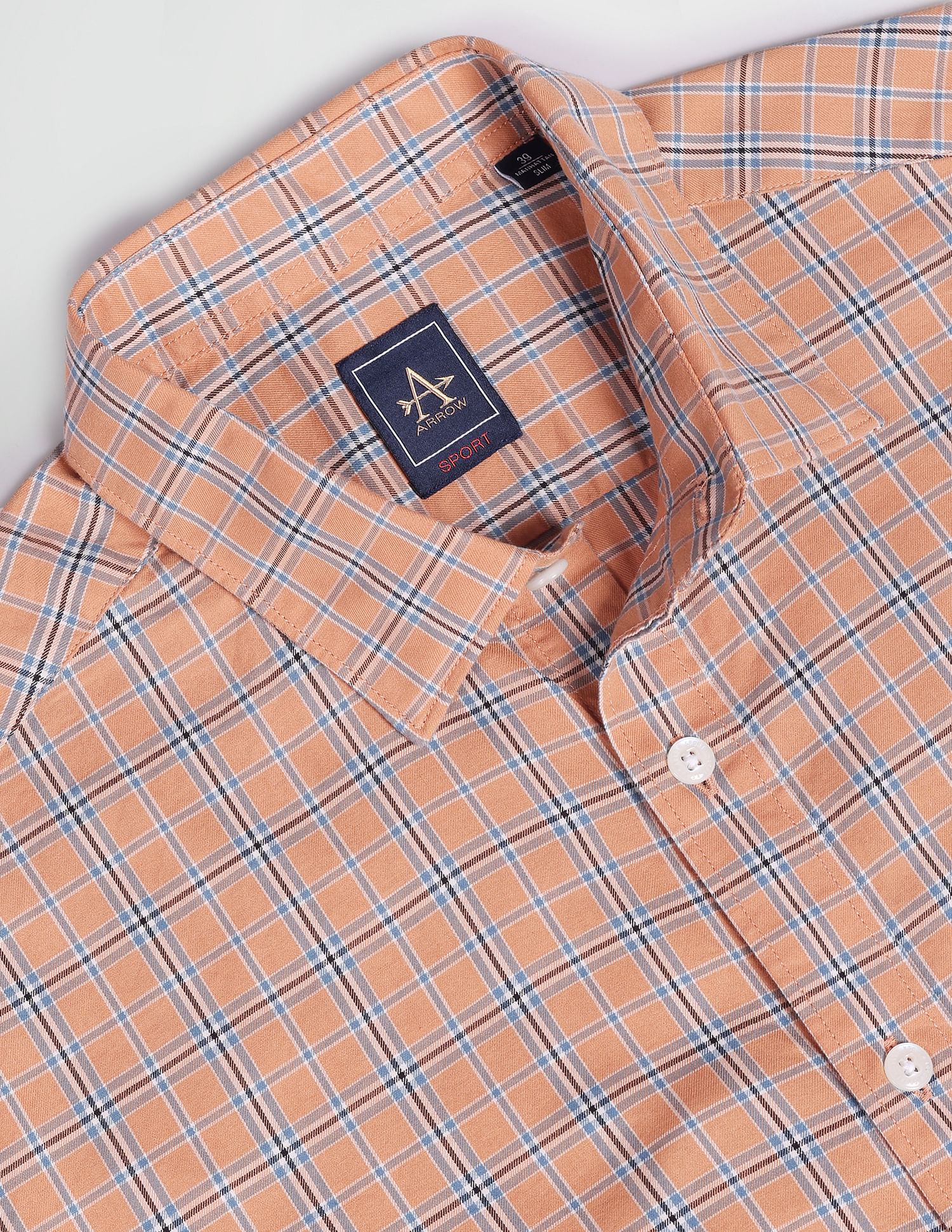 Arrow Sports Tartan Check Cotton Shirt