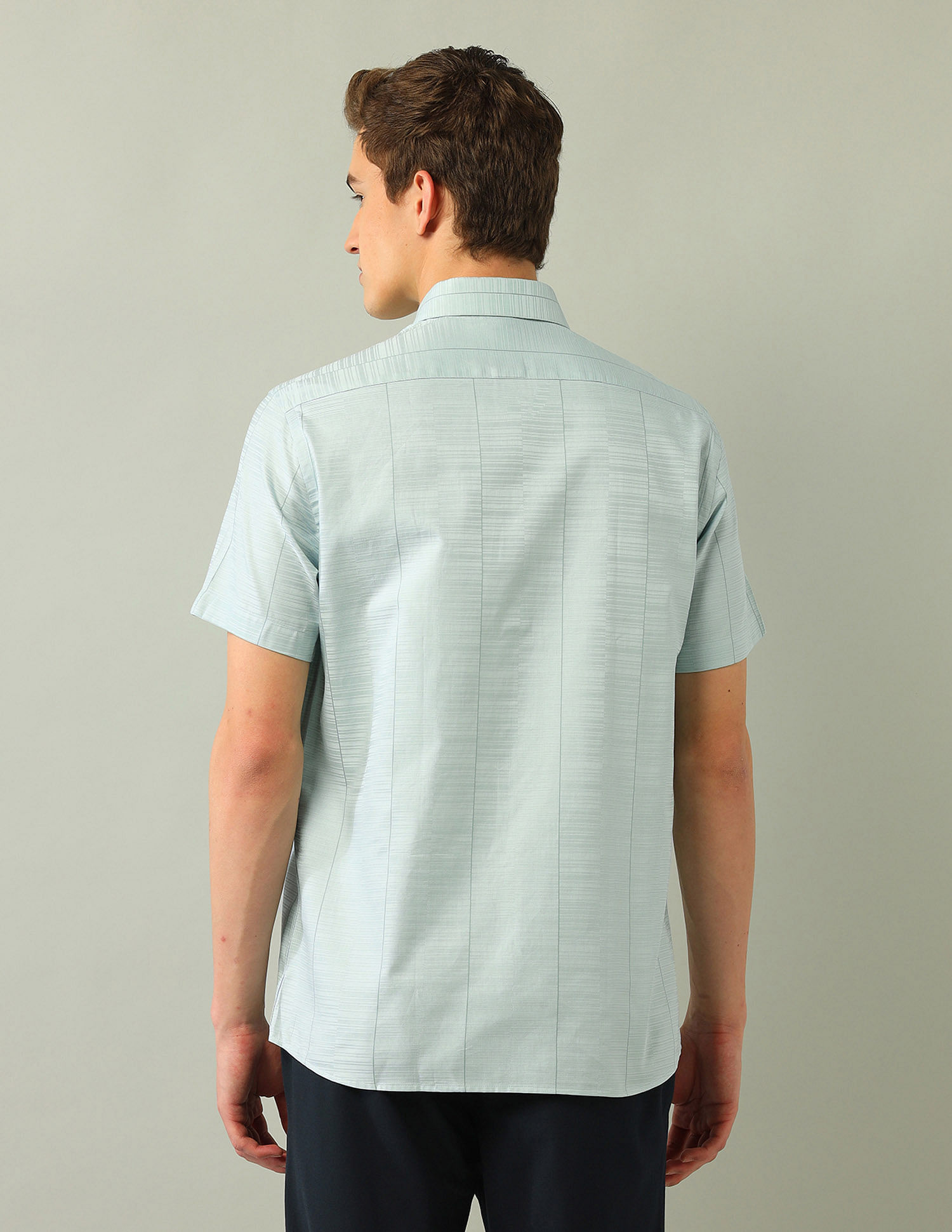 Arrow Newyork Satin Manhattan Slim Fit Shirt