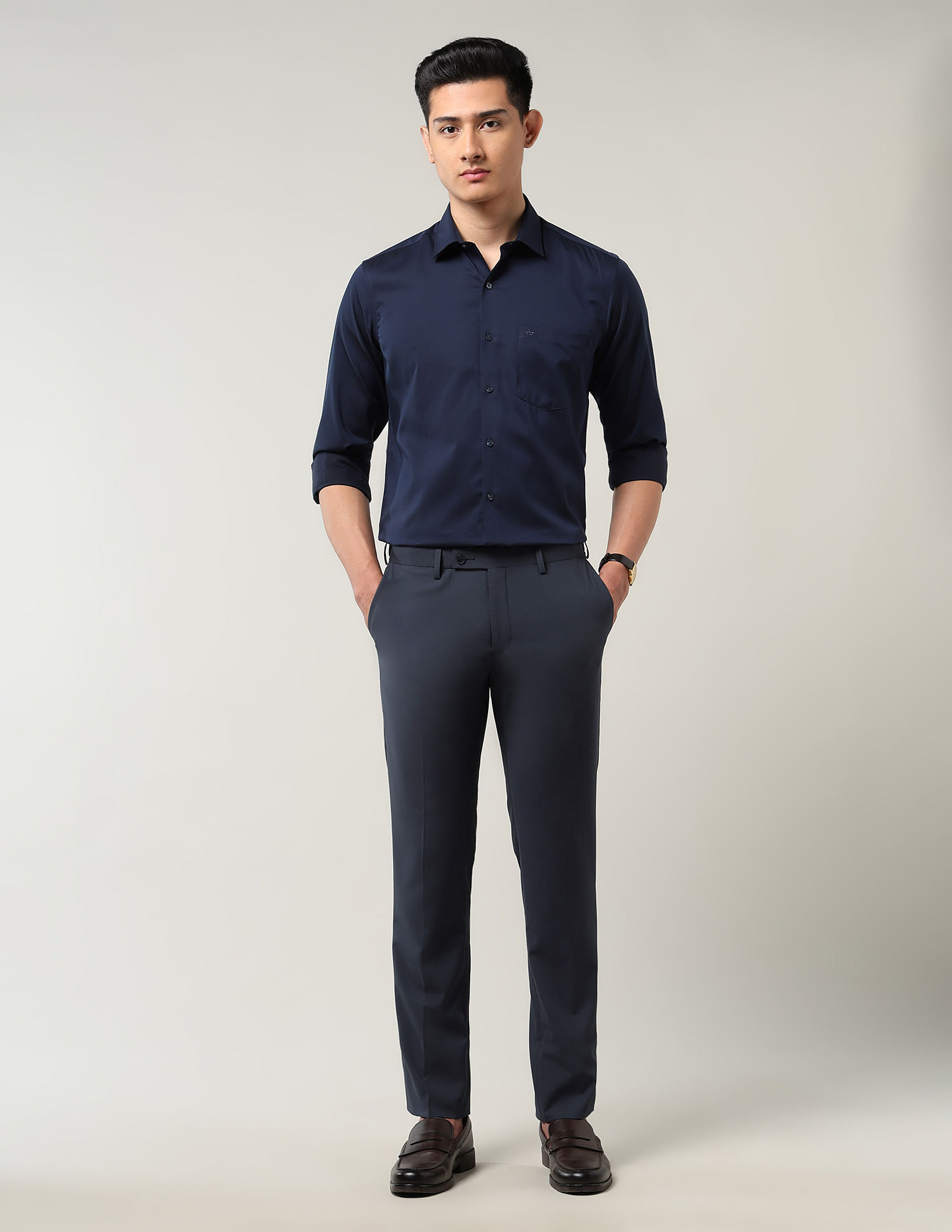 Arrow Regular Fit Mid Rise Trouser