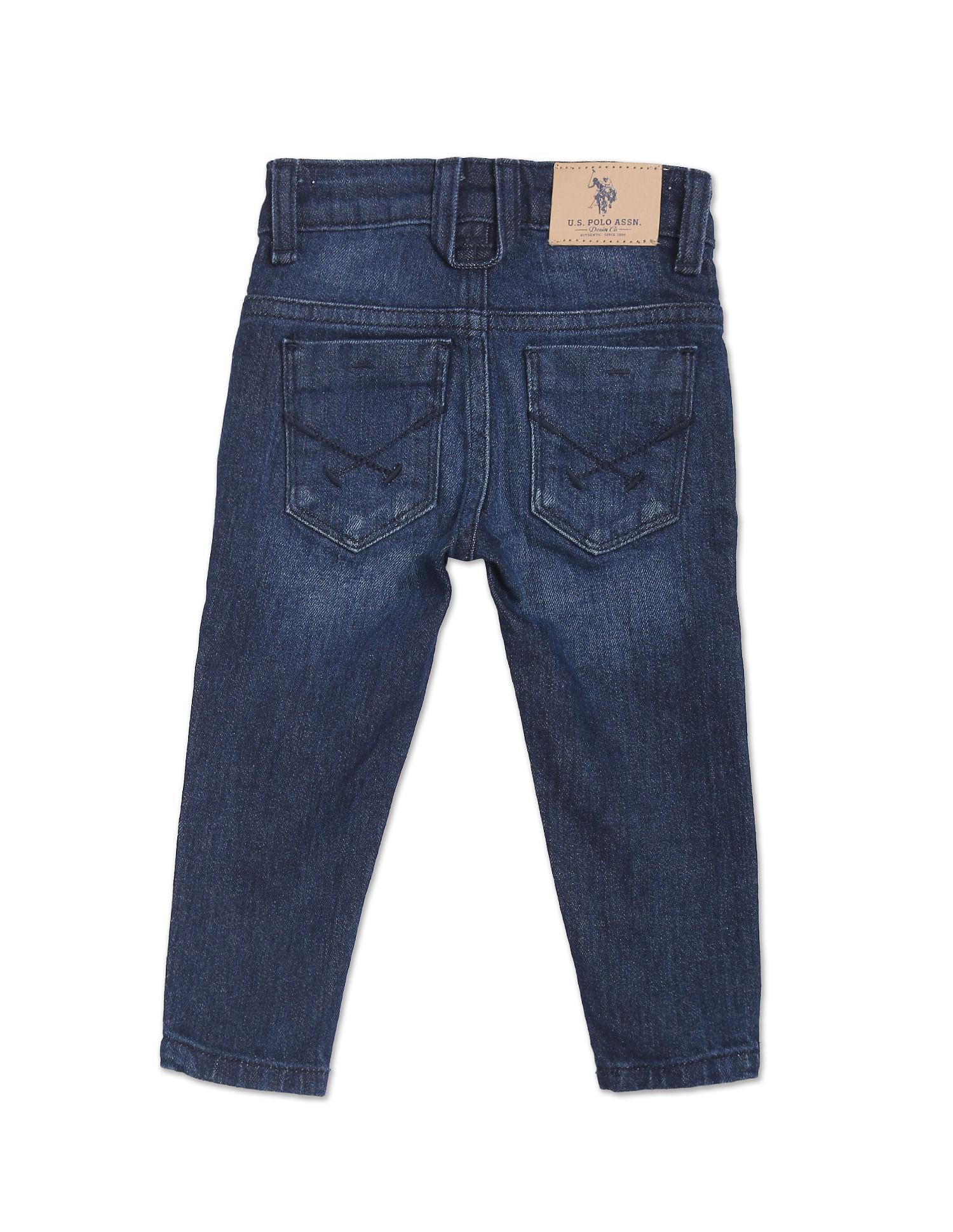 Buy U.S. Polo Assn. Kids Mid Rise Stone Wash Jeans - NNNOW.com