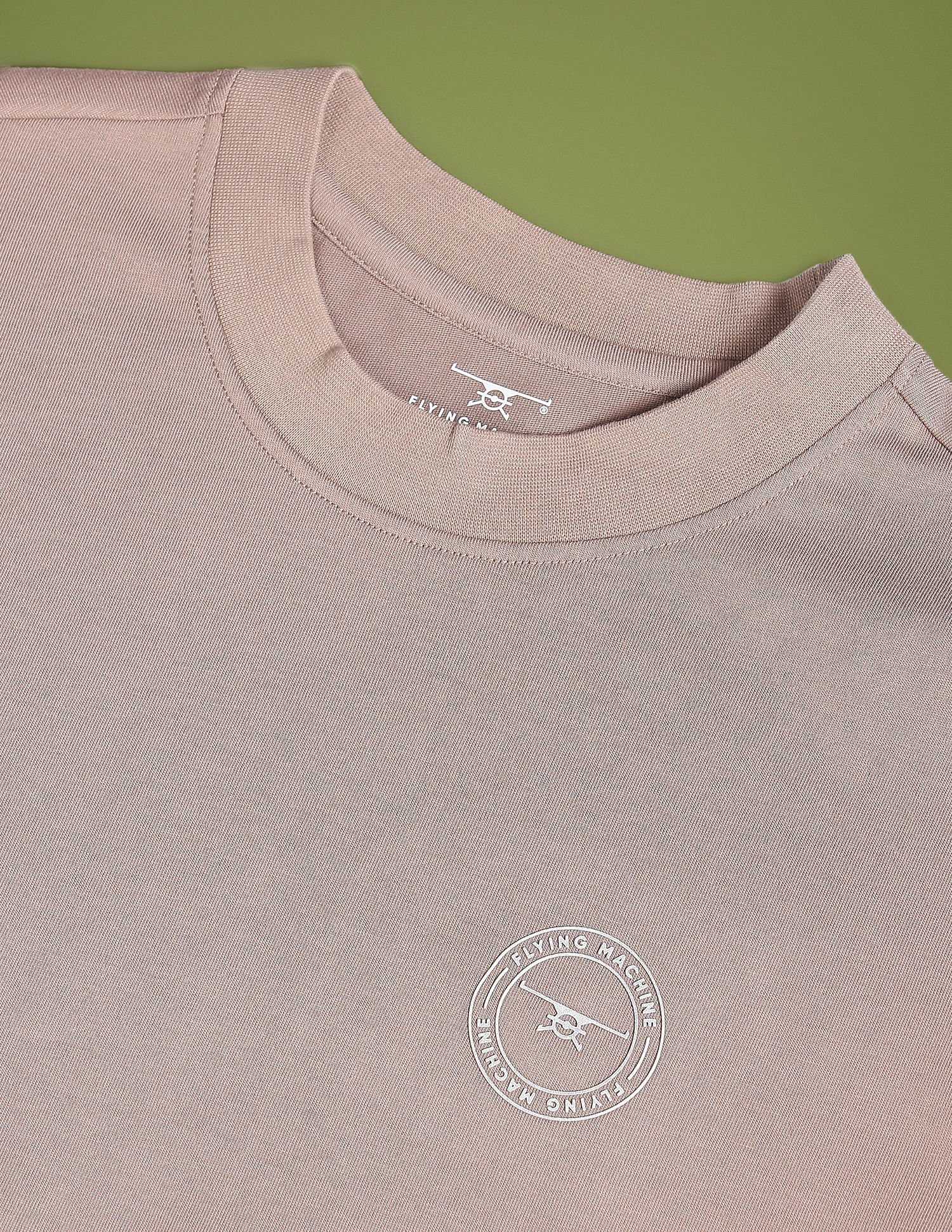 Flying Machine Solid Oversized T-Shirt