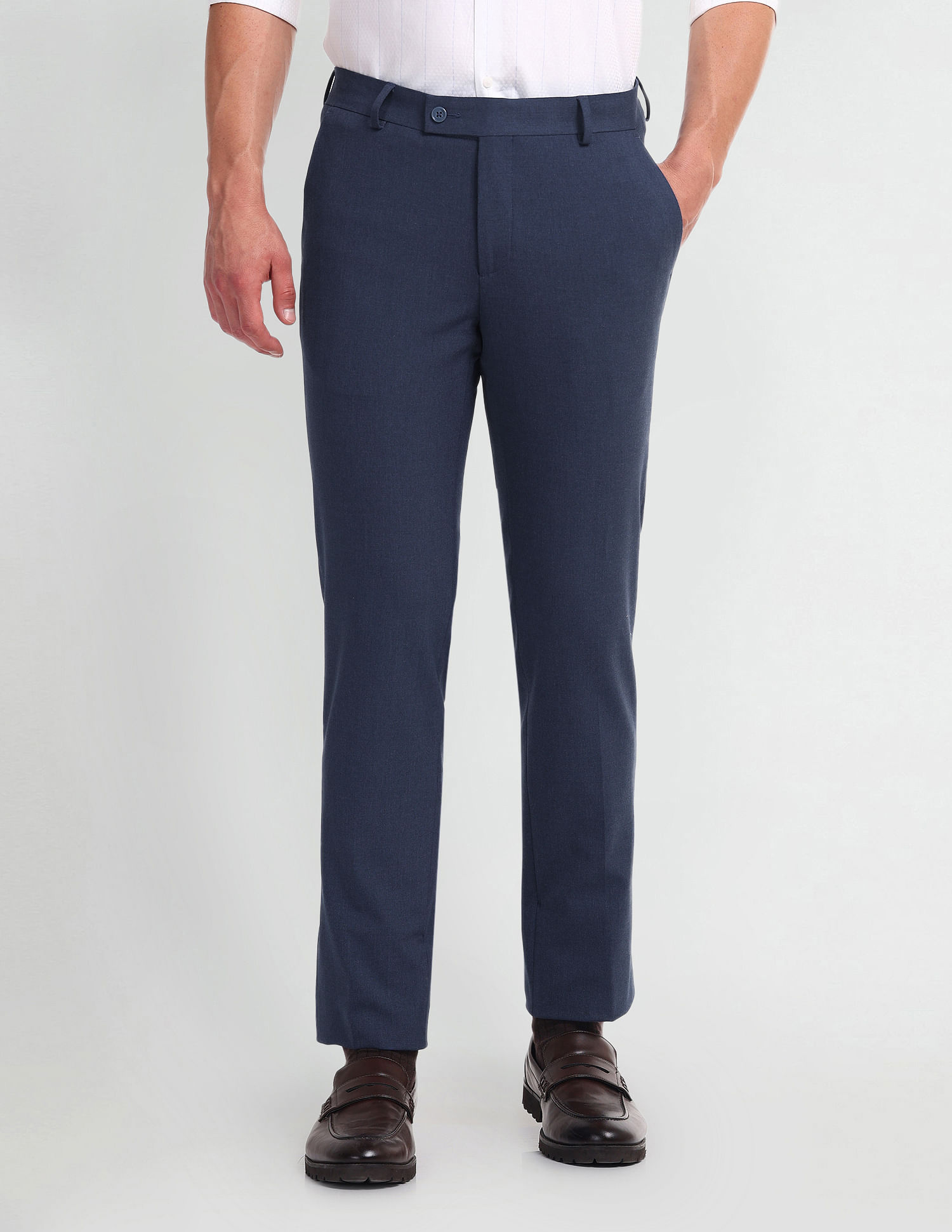 Arrow Mid Rise Tapered Fit Trousers
