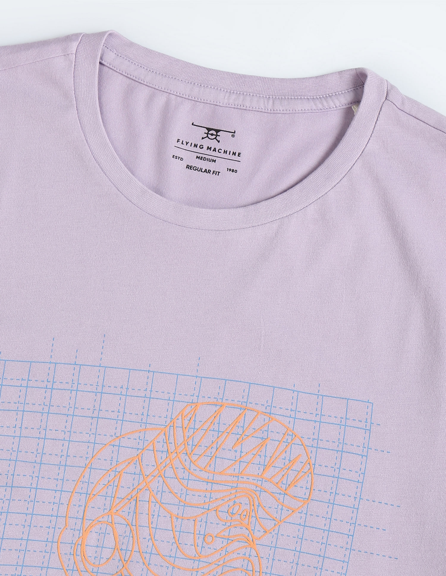 Flying Machine Graphic Print Cotton T-Shirt