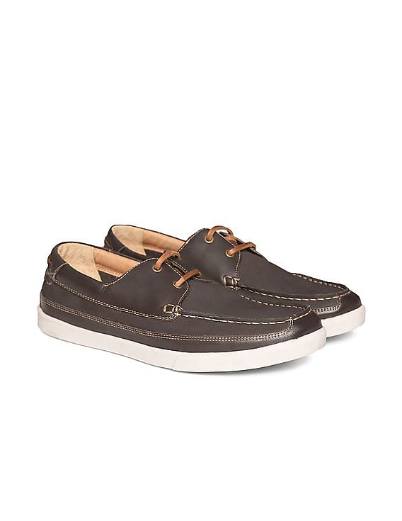 Buy Johnston Murphy Men Leather Boat Shoes NNNOW