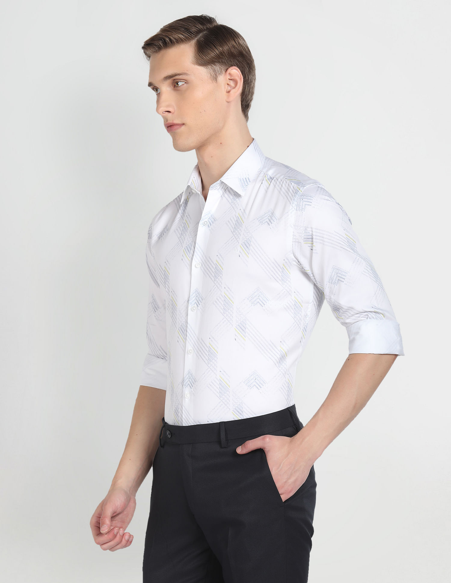 Arrow Newyork Manhattan Slim Fit Cotton Shirt