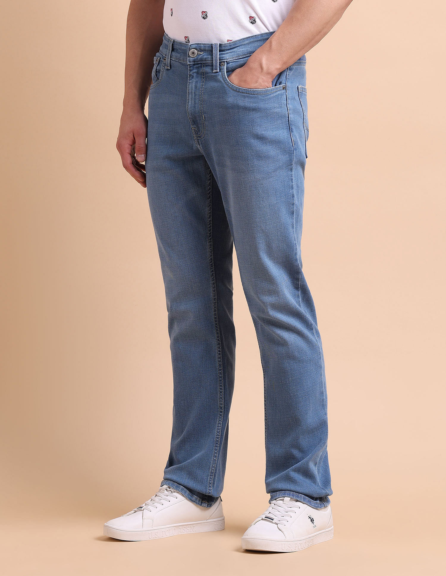 U.S. Polo Assn. Denim Co. Harold Slim Straight Fit Blue Jeans