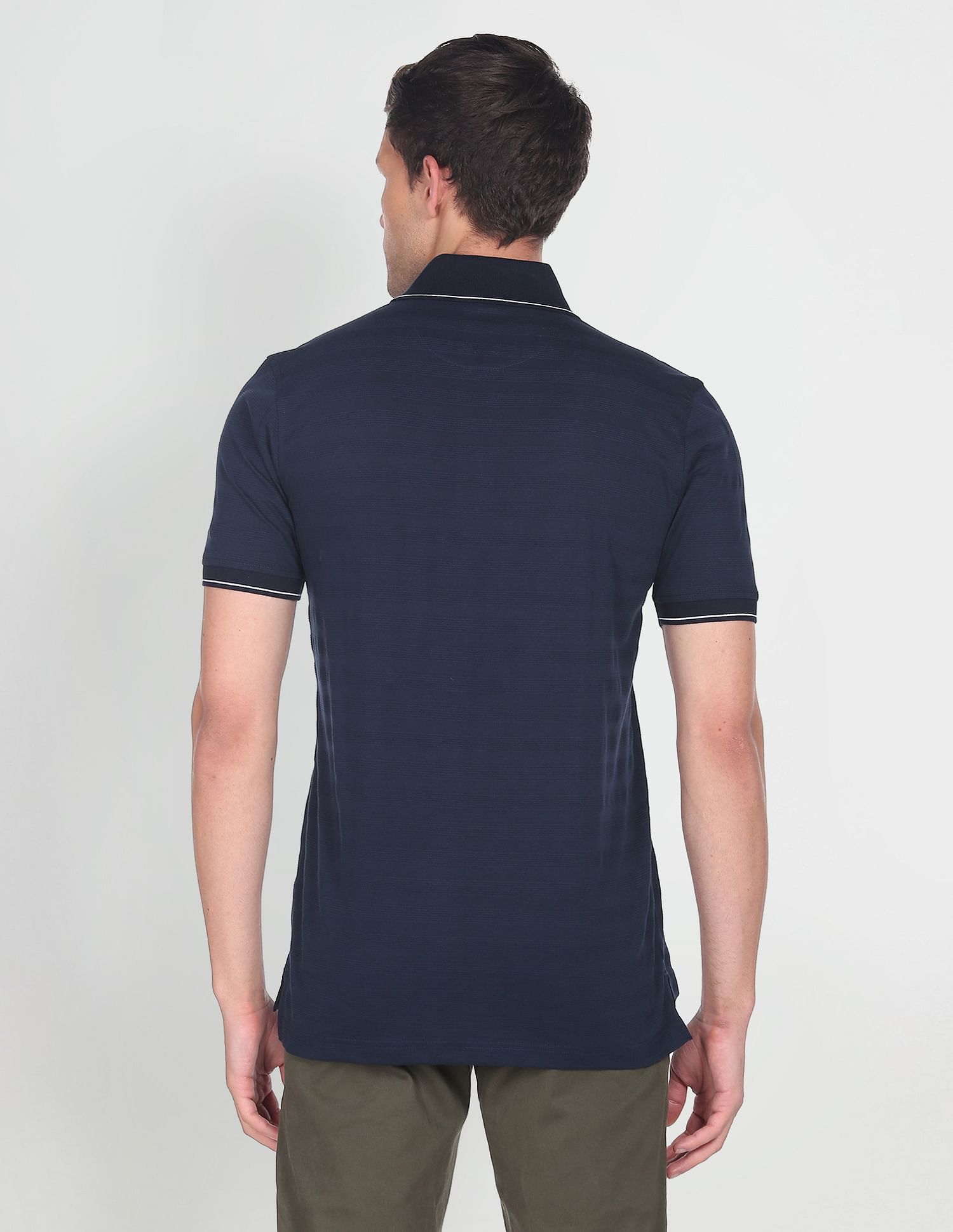 Arrow Tipped Jacquard Polo Shirt