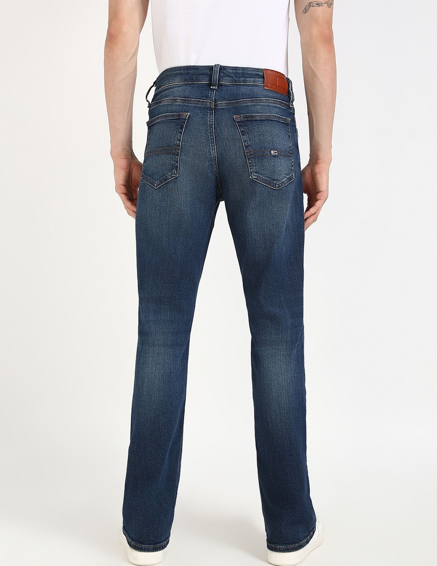 Tommy Hilfiger Mid-Wash Slim-Fit Low-Rise Jeans