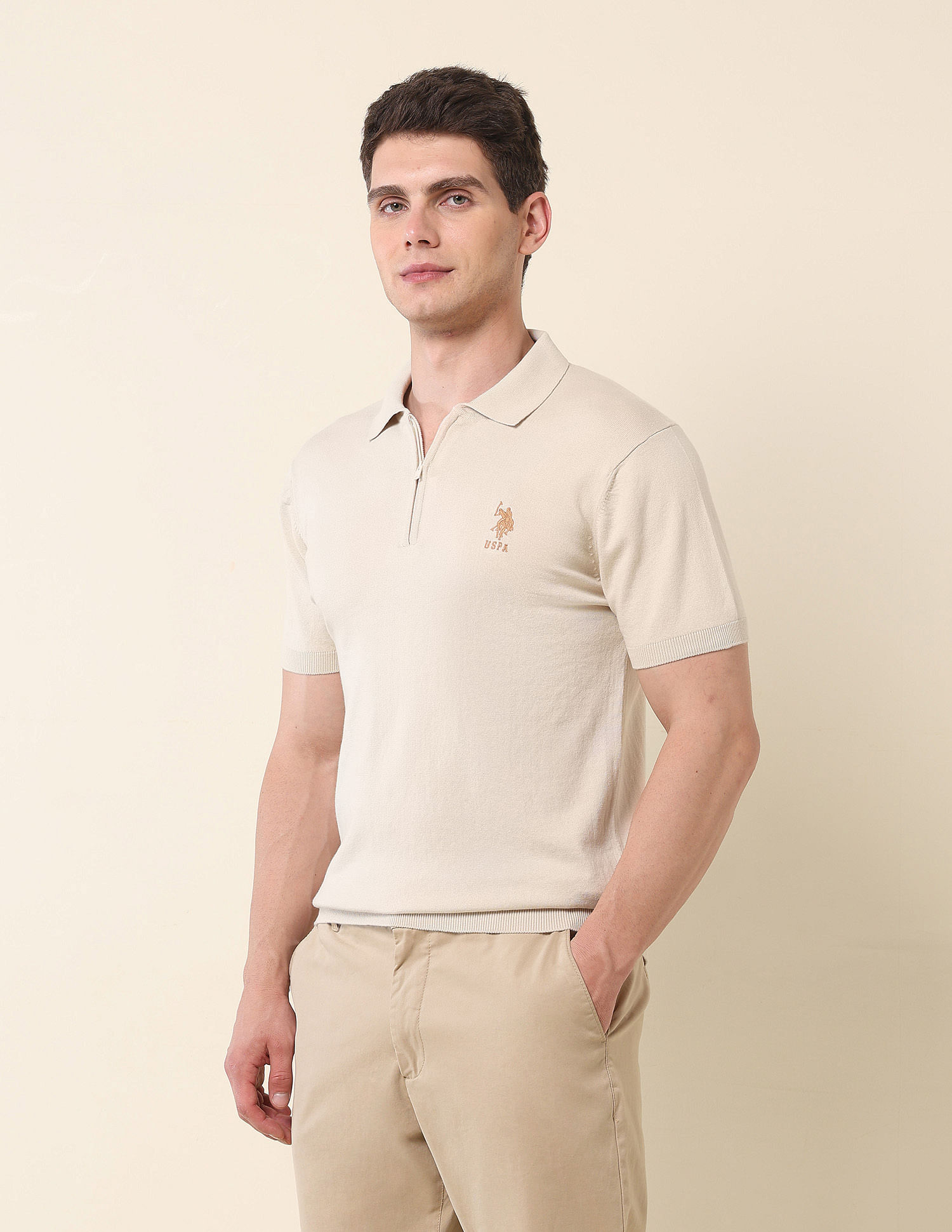 U.S. Polo Assn. Slim Fit Monochrome Polo Shirt