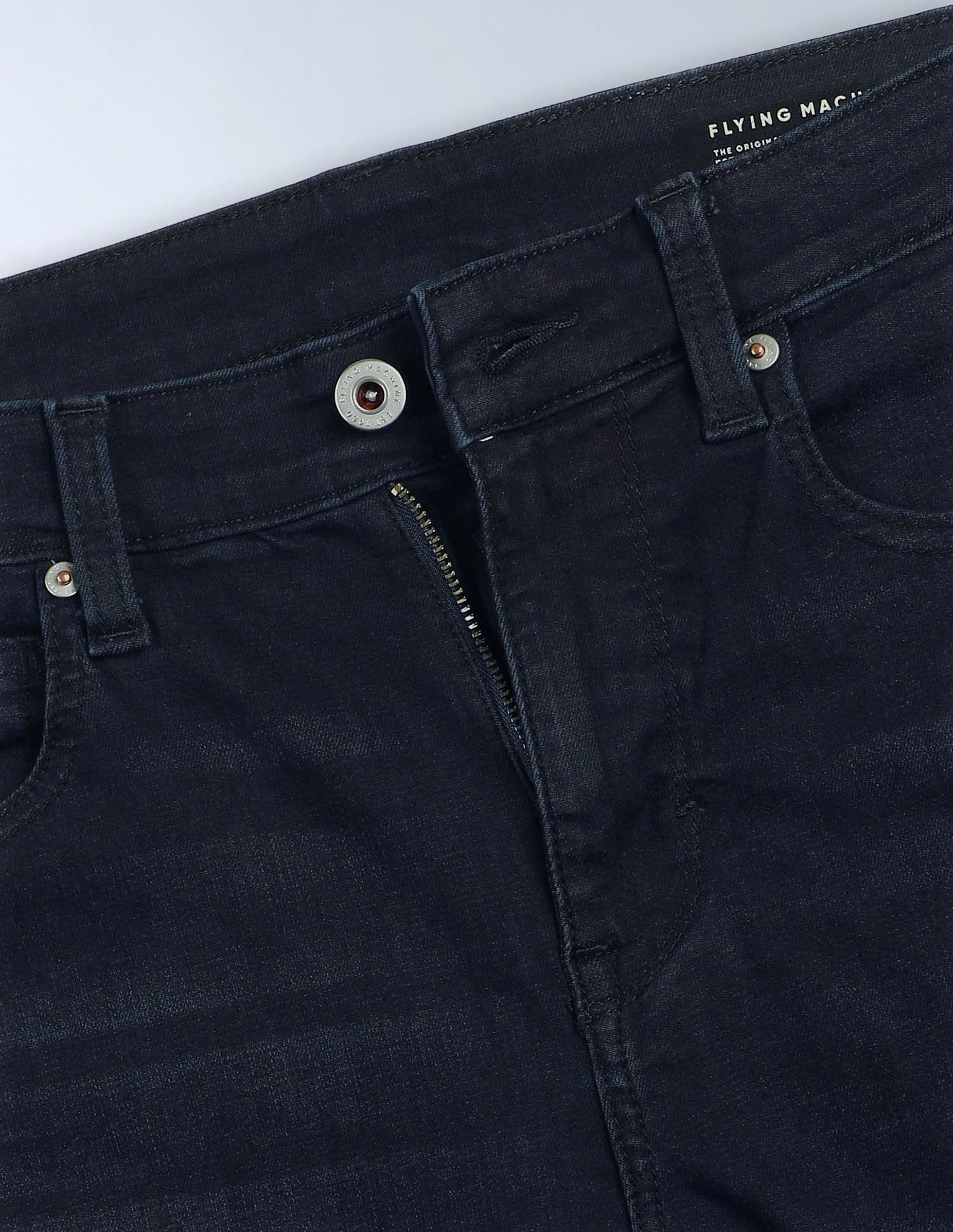 Flying Machine Slash Slim Tapered Fit Light Washed Jeans