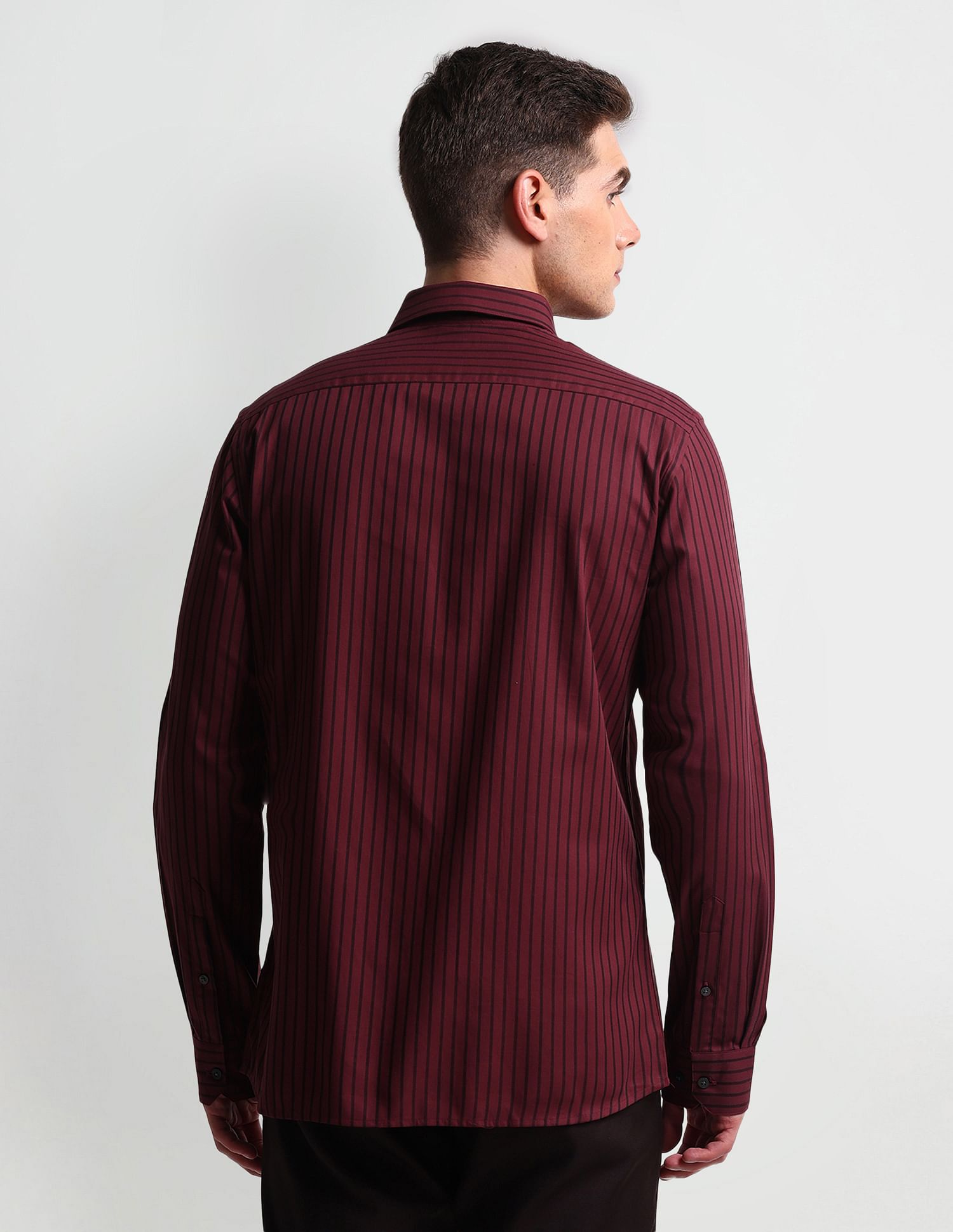 Arrow Twill Vertical Stripes Shirt