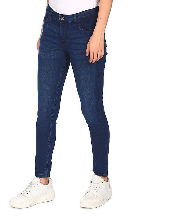 flying machine skinny women blue jeans