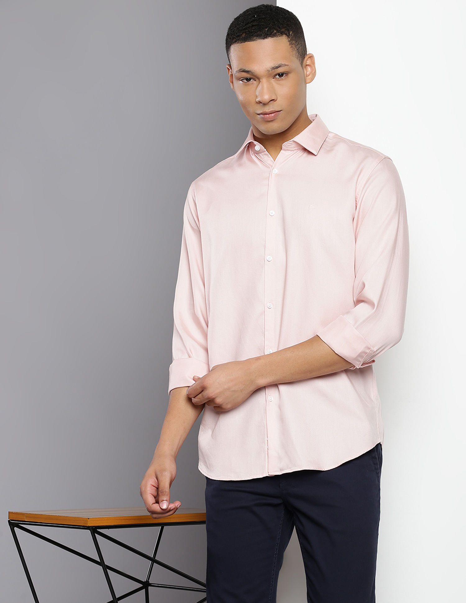 Calvin Klein Tencel Silm Fit Solid Shirt