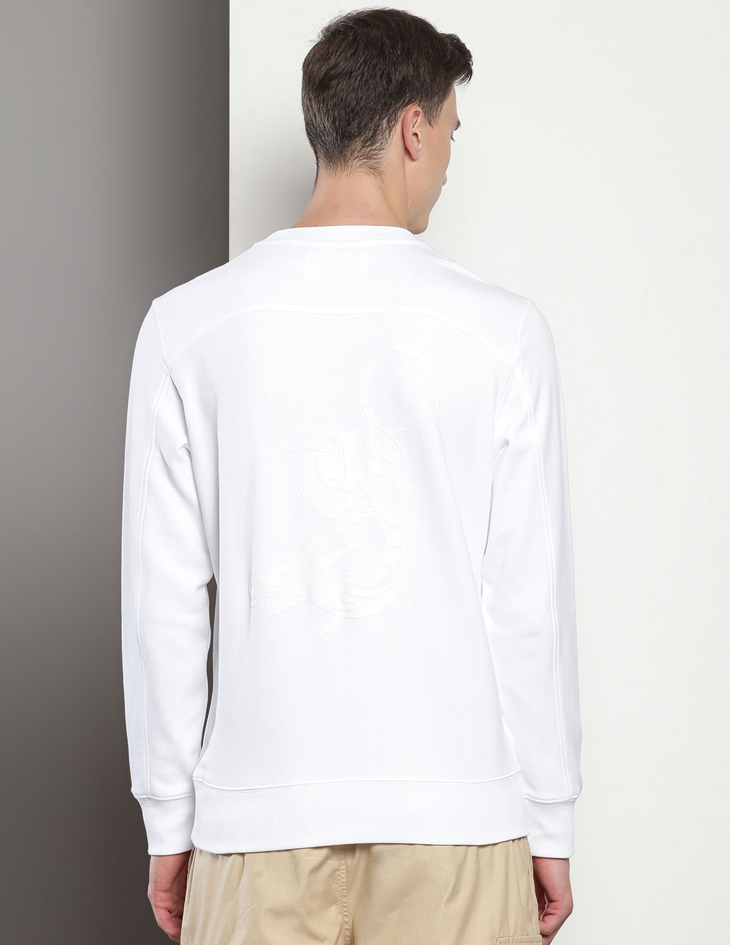 Calvin Klein Dragon Print Cotton Sweatshirt