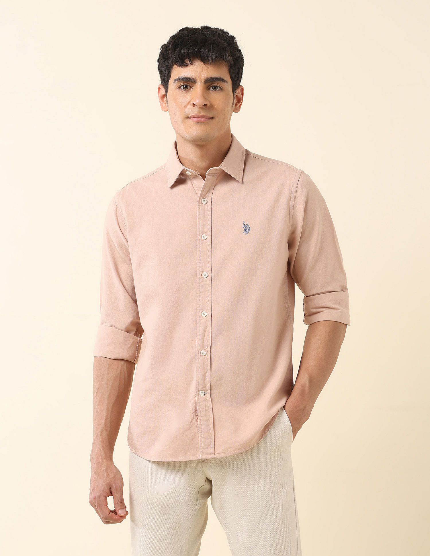 U.S. Polo Assn. Tailored Fit Pure Cotton Oxford Shirt