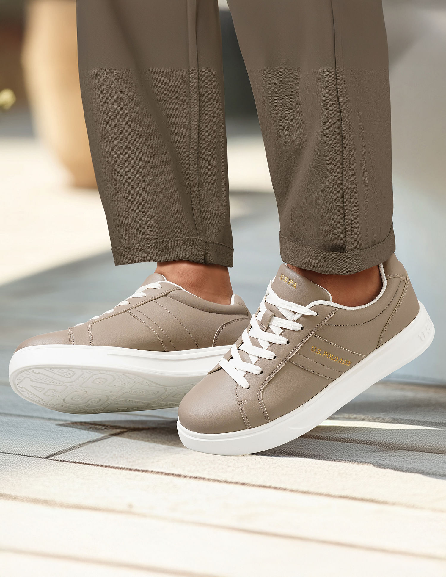 U.S. Polo Assn. Men Kensy Colour Blocked Sneakers