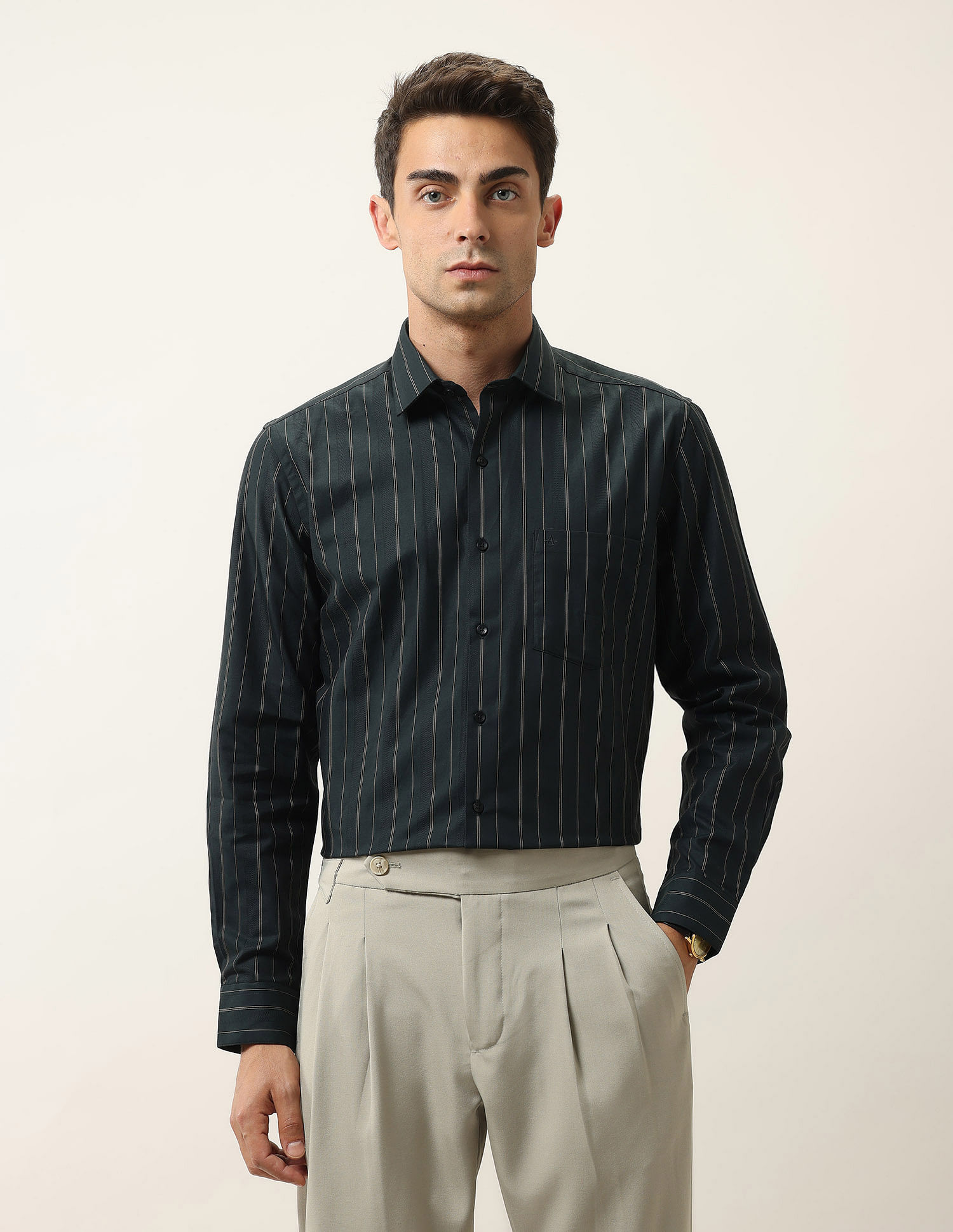 Arrow Ceremonial Vertical Striped Shirt