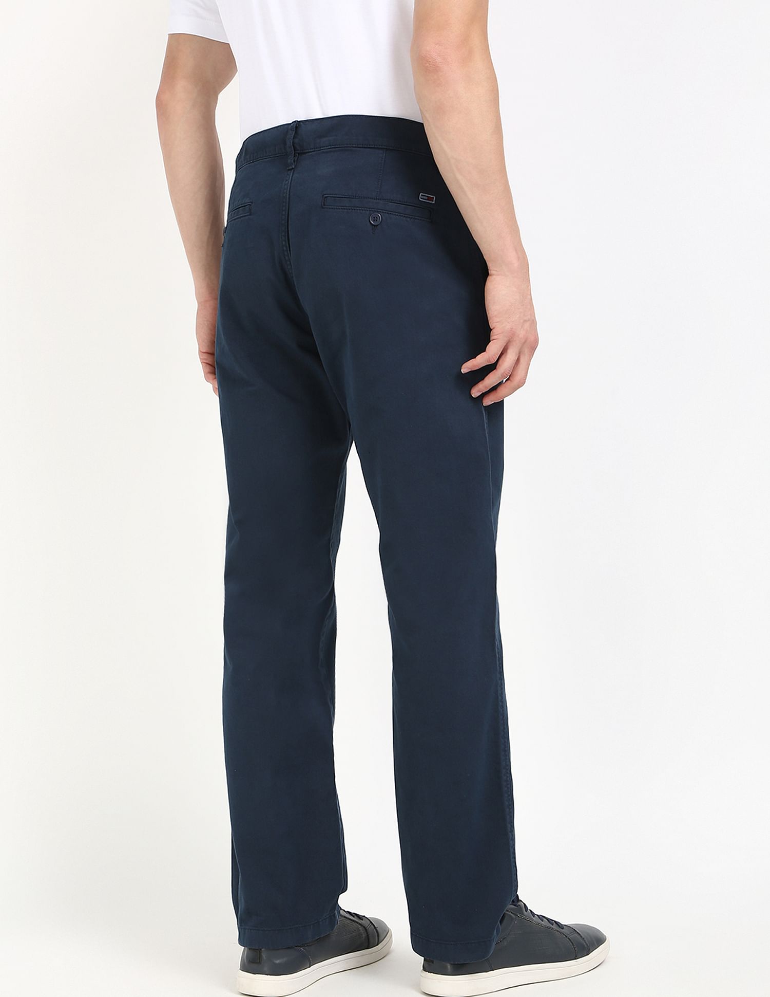 Tommy Hilfiger Kids Navy Solid Trousers for Professional Style