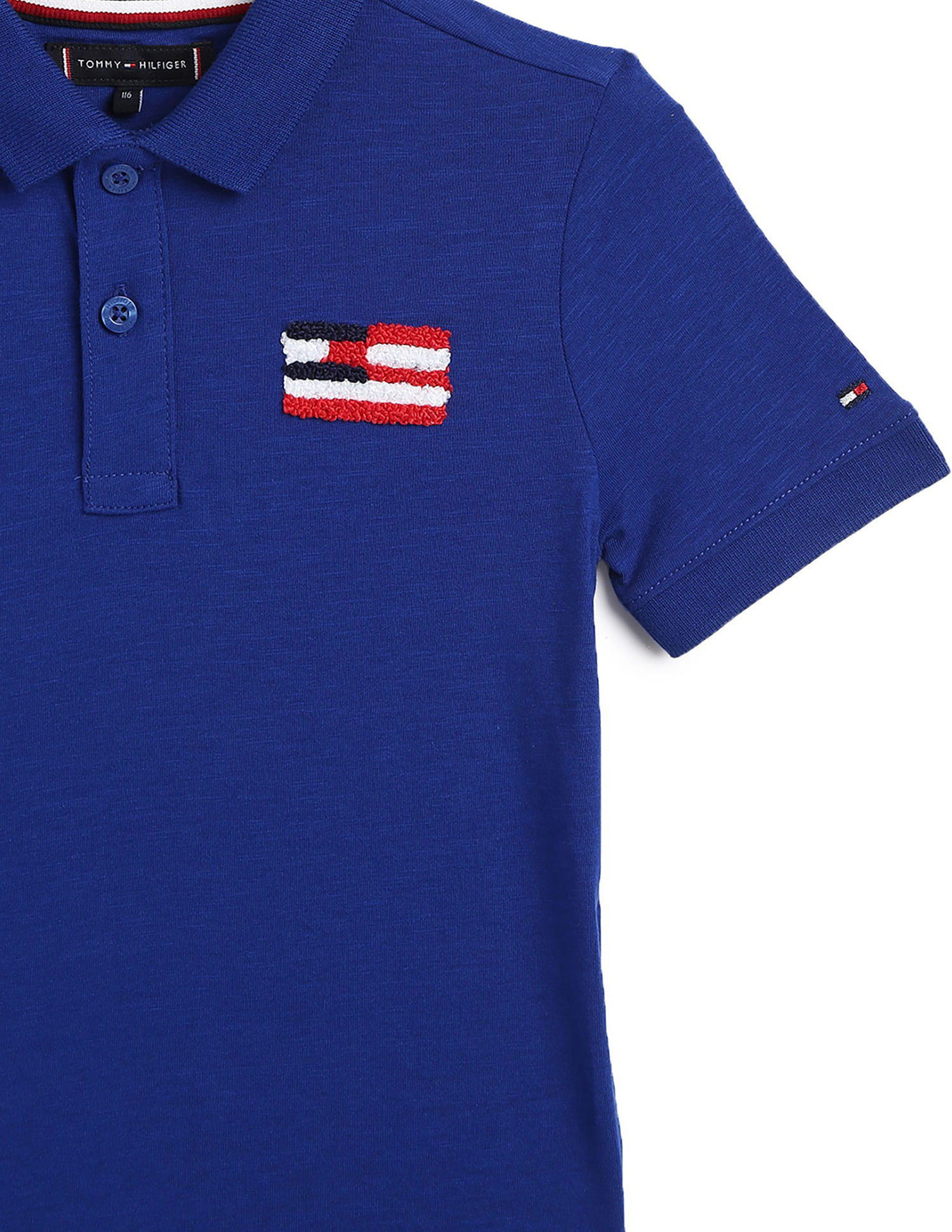 Tommy Hilfiger Kids Printed Regular Fit Polo T-Shirt