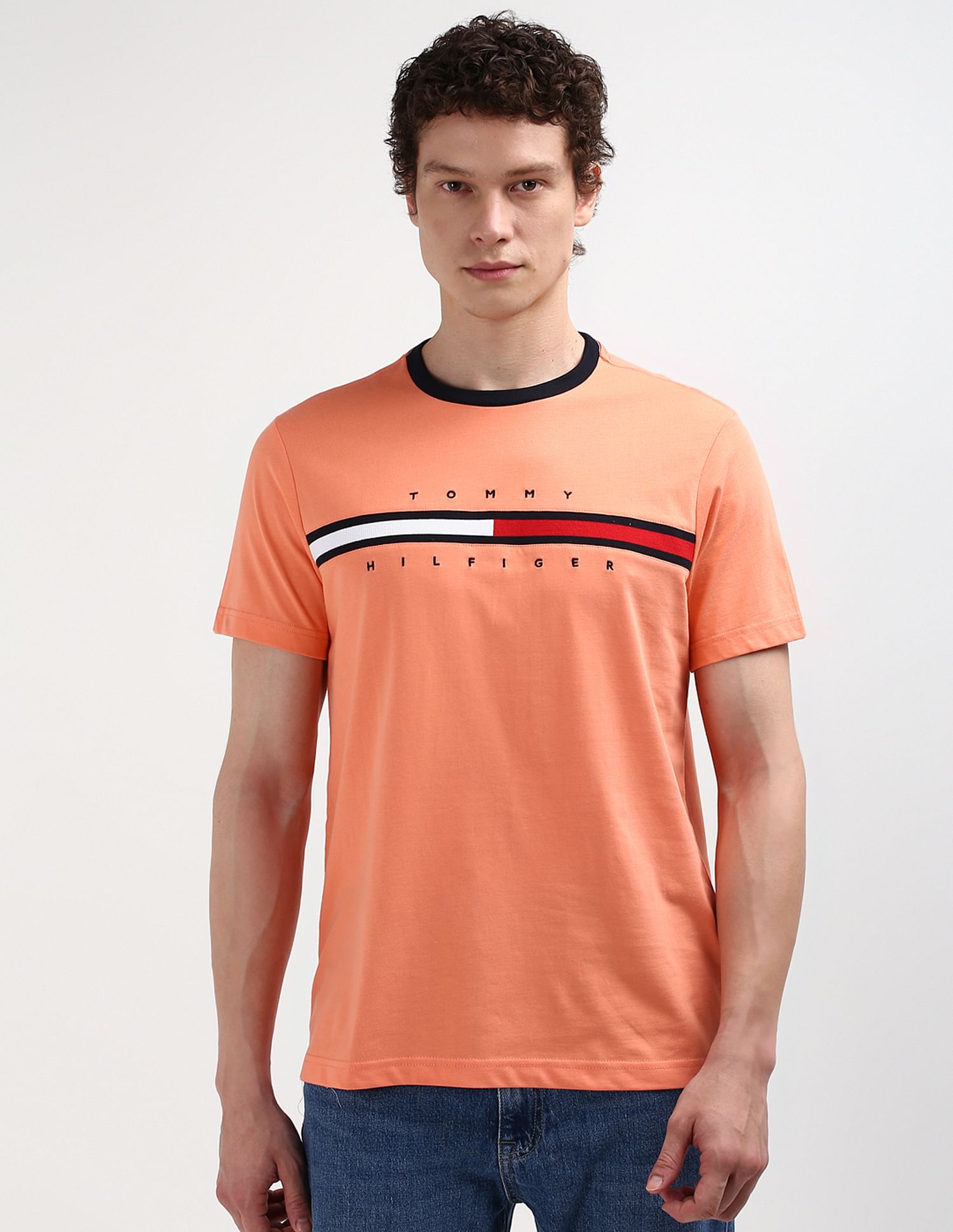 Tommy Hilfiger Brand Taped Cotton Tino T-Shirt
