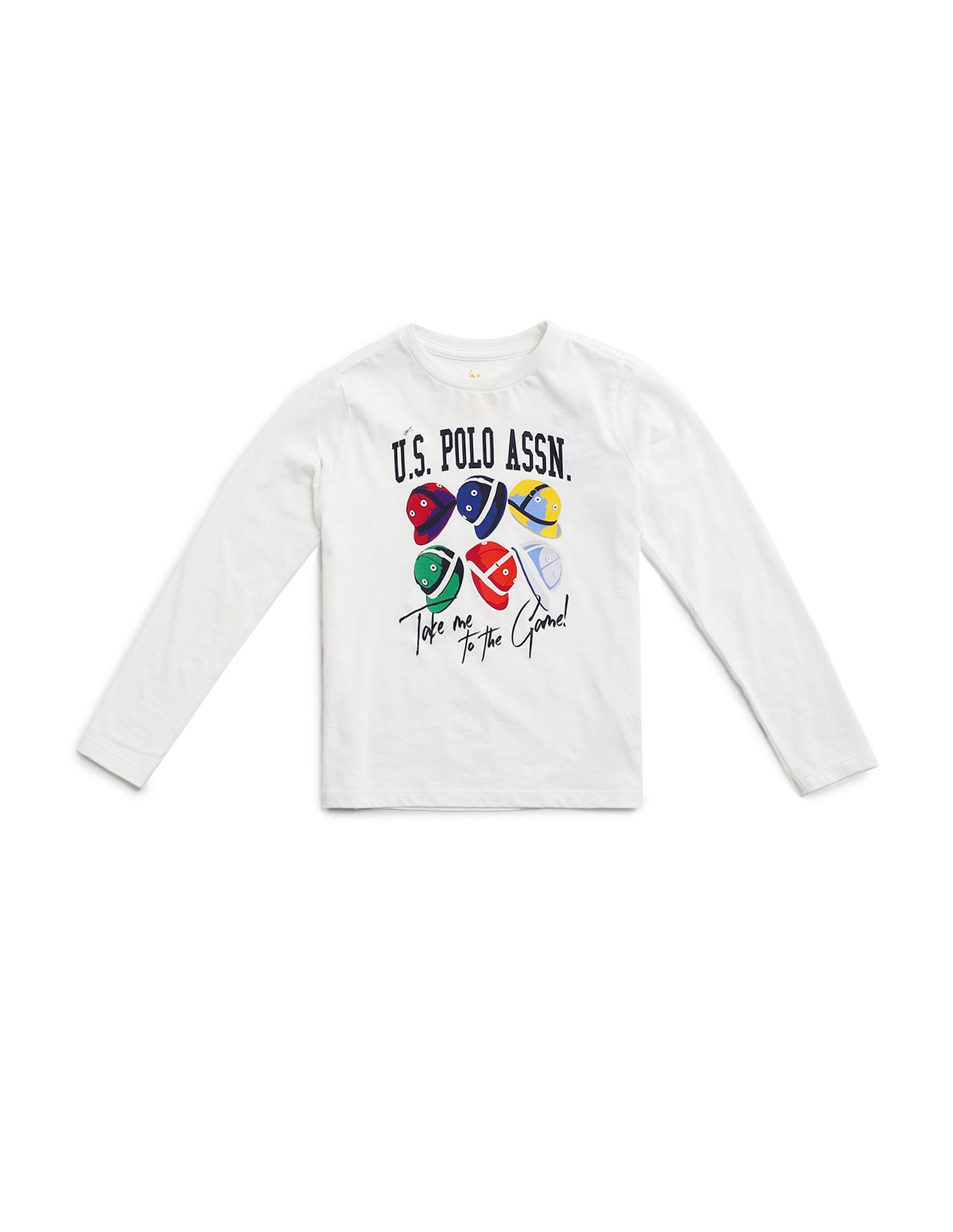U.S. Polo Assn. Kids Boys Pure Cotton Regular T-shirt