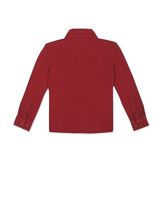 U.S. Polo Assn. Kids Boys Solid Pique Knit Shirt