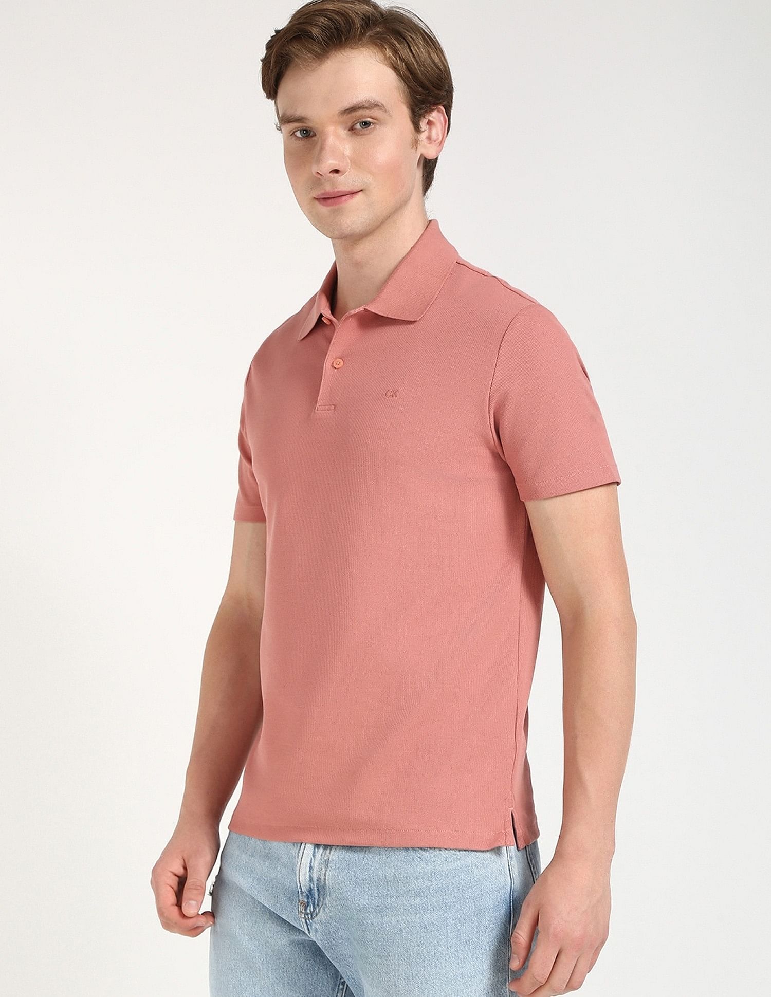 Calvin Klein Jeans Mens Regular Solid Polo Shirt