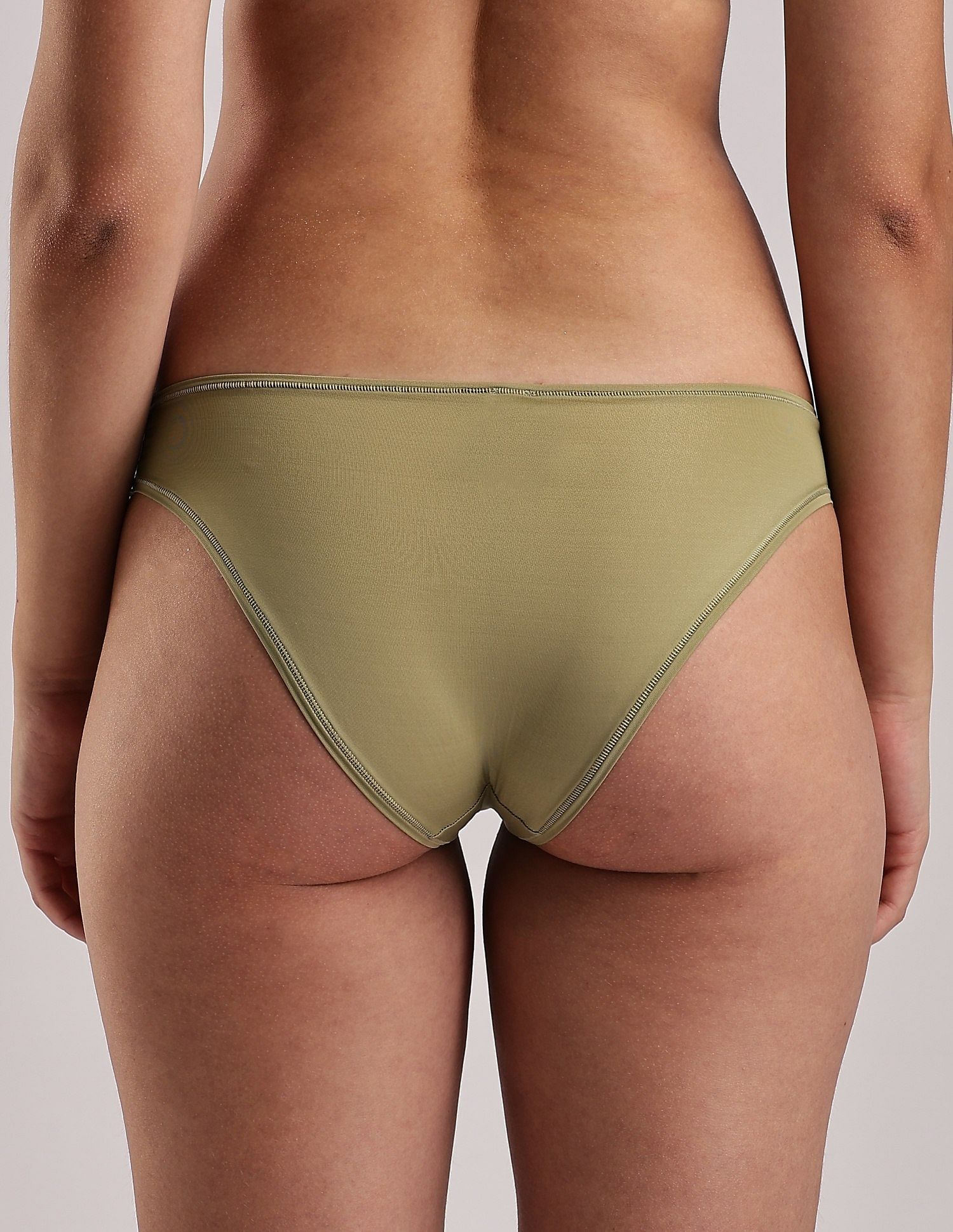 Calvin Klein Underwear Grey Solid Mid Rise Panties
