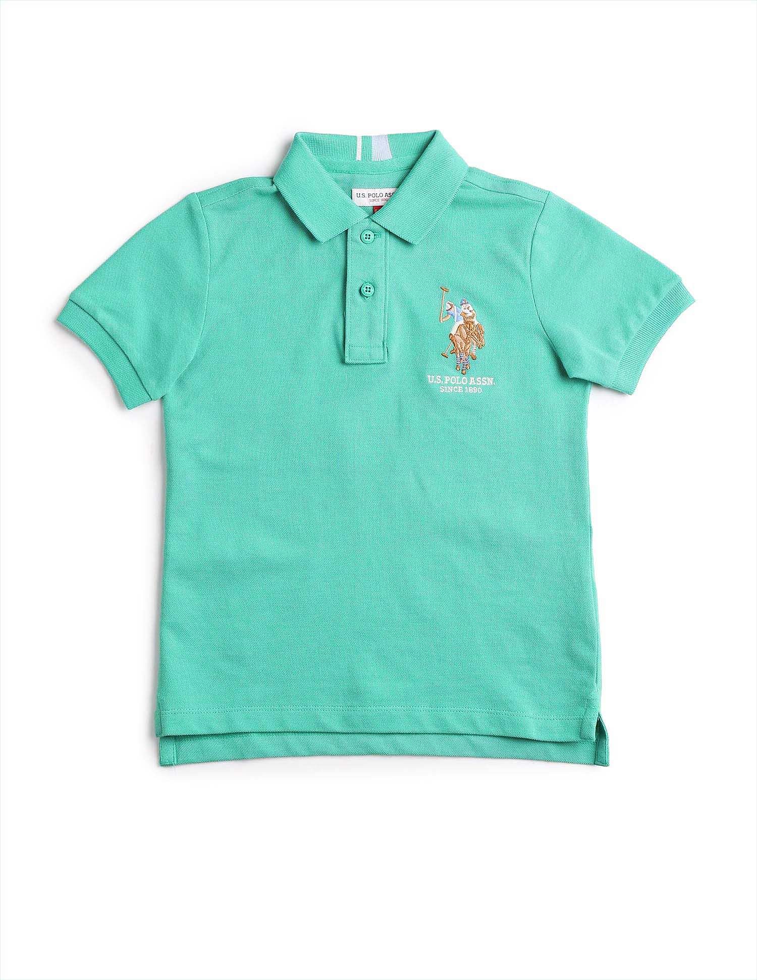U.S. Polo Assn. Kids Boys Regular Fit Pure Cotton Polo Shirt