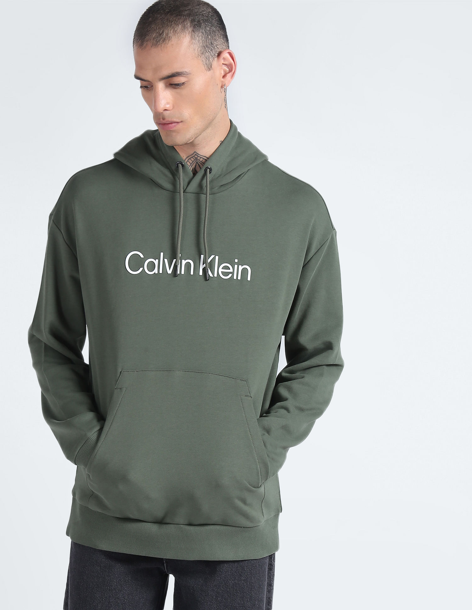 Calvin klein hooded outlet sweatshirt