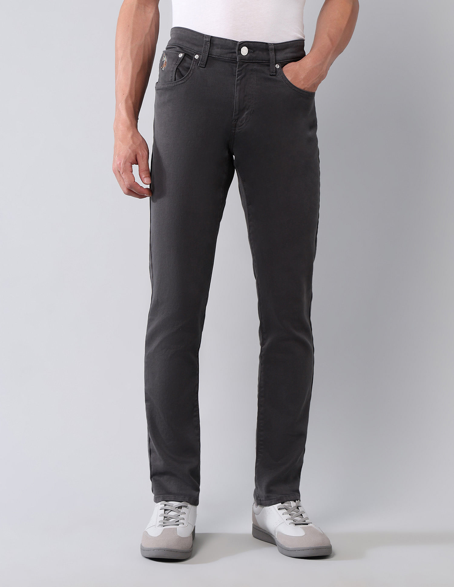 U.S. Polo Assn. Denim Co. Brandon Slim Tapered Fit Grey Jeans