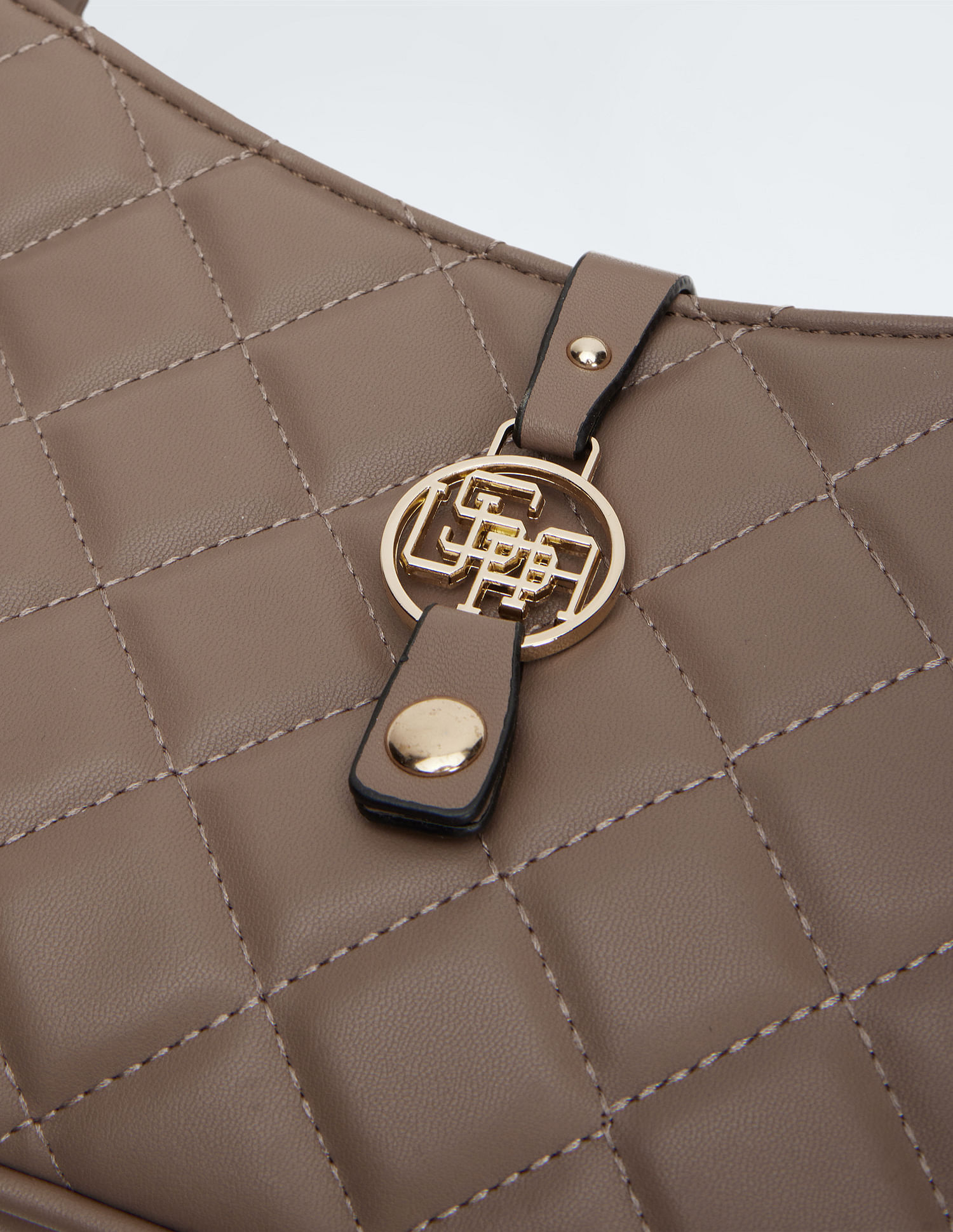 U.S. Polo Assn. Women Quilted Monogram Baguette Bag