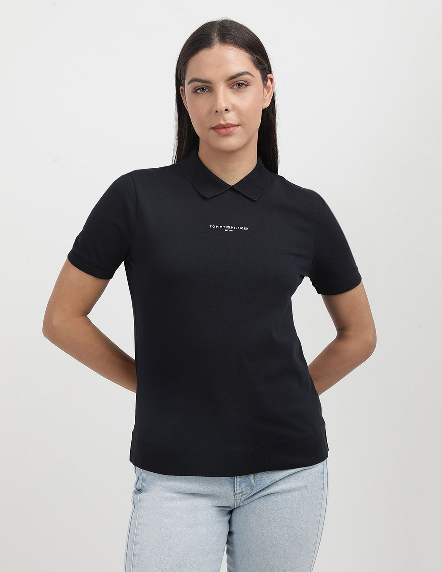 Tommy Hilfiger Regular Fit Solid Polo Shirt