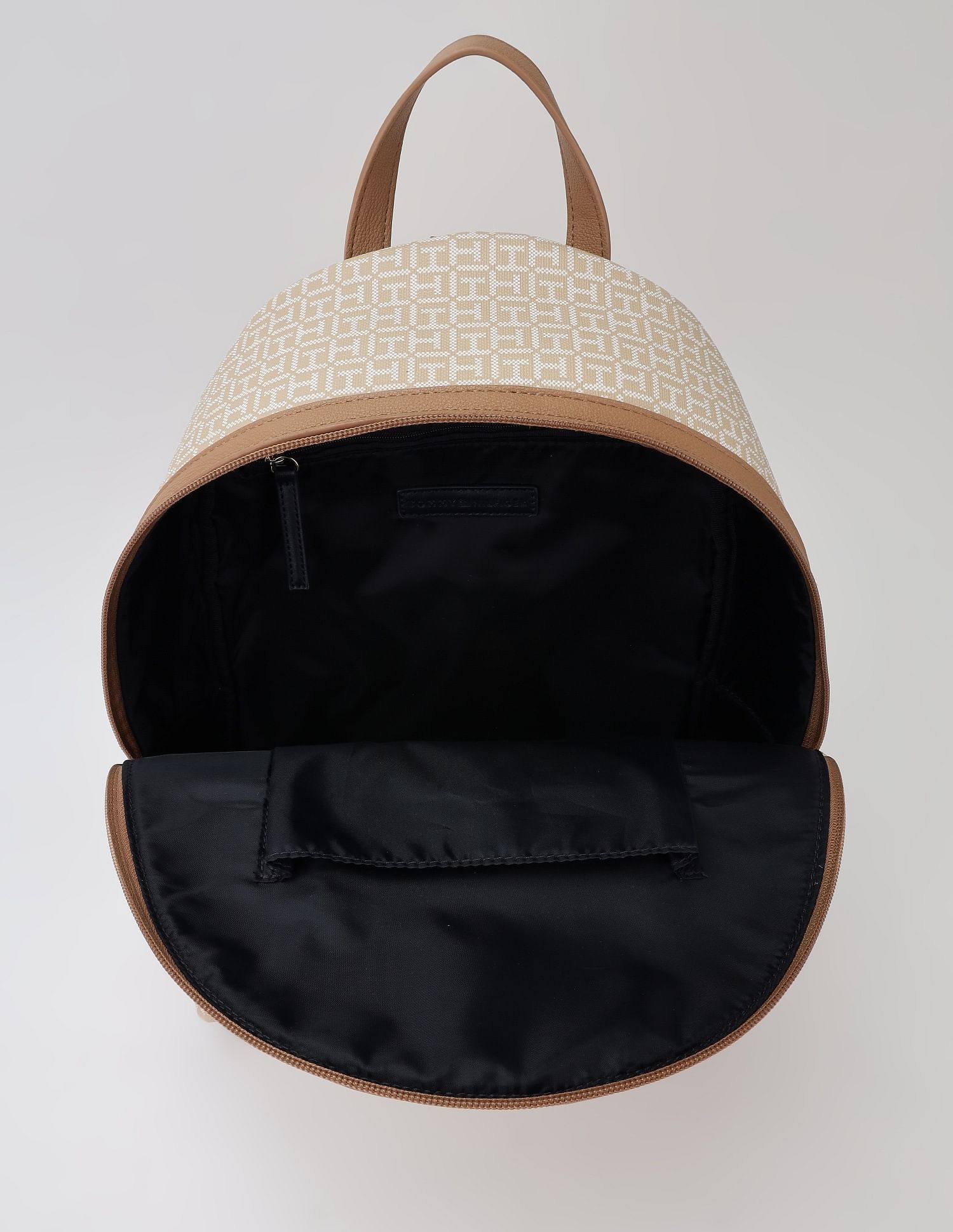 Tommy Hilfiger Logo Beige Pvc Backpack