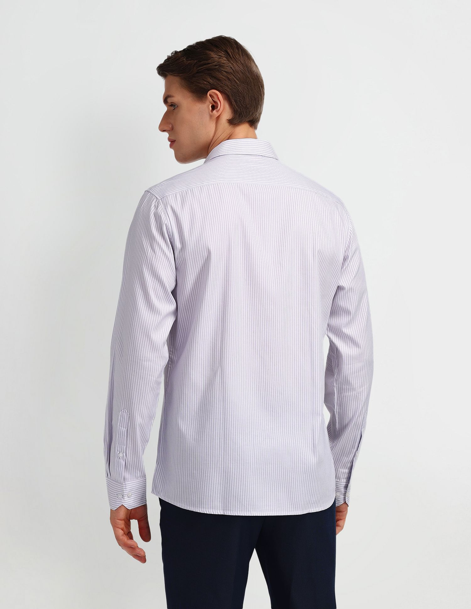Arrow Pinstriped Slim Fit Shirt