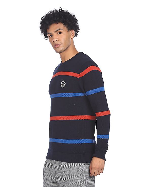 U.S. Polo Assn. Crew Neck Striped Sweater