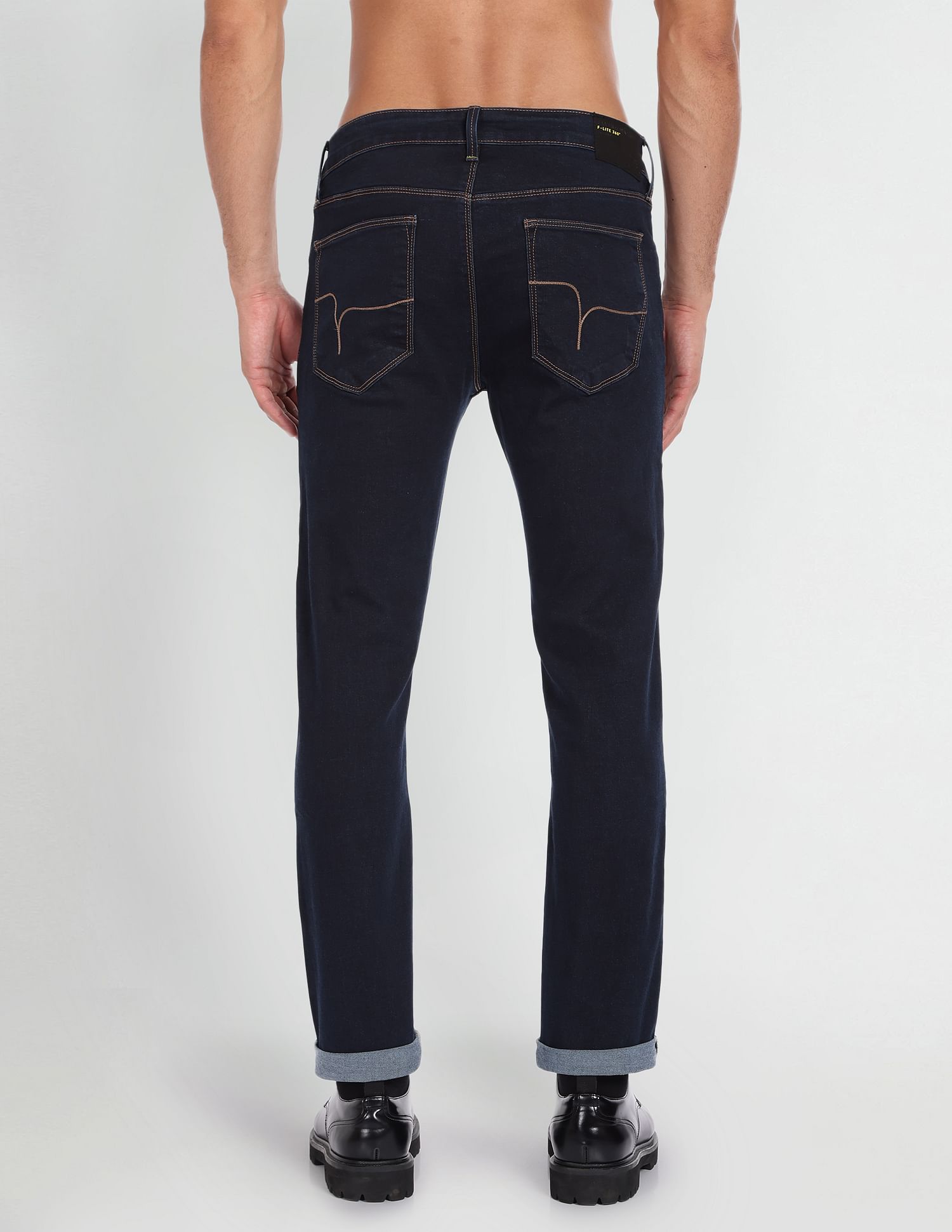 Flying Machine Slim Tapered Fit Rinsed Jeans