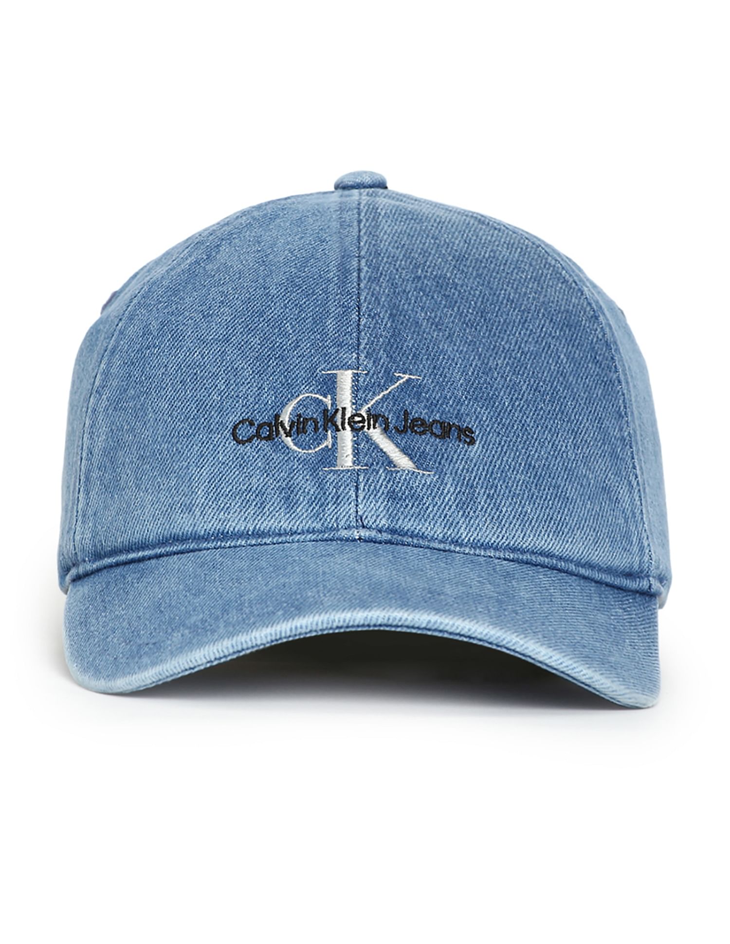 Calvin Klein Monogram Washed Denim Cap