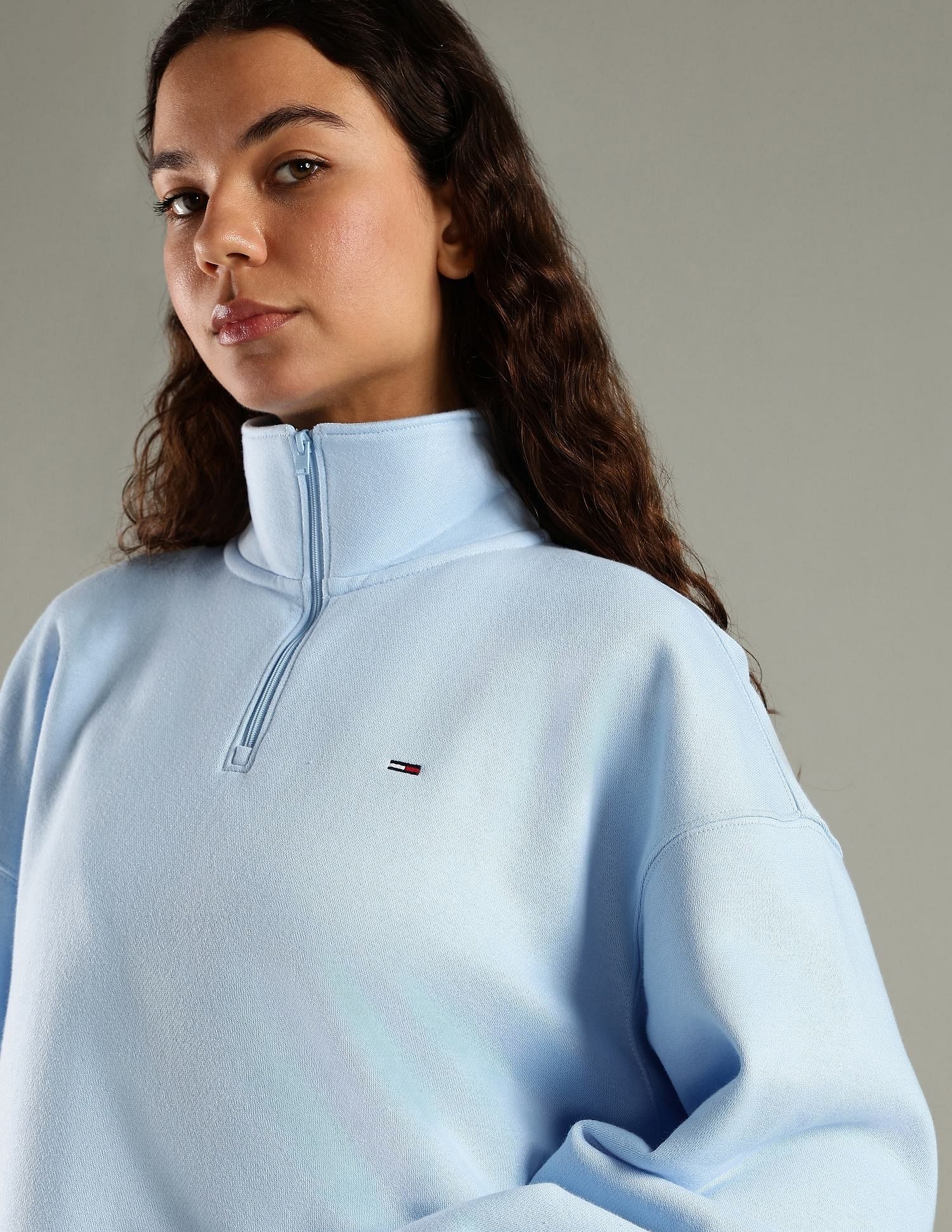 Tommy Hilfiger Regular Fit Cotton Half-Zip Sweatshirt