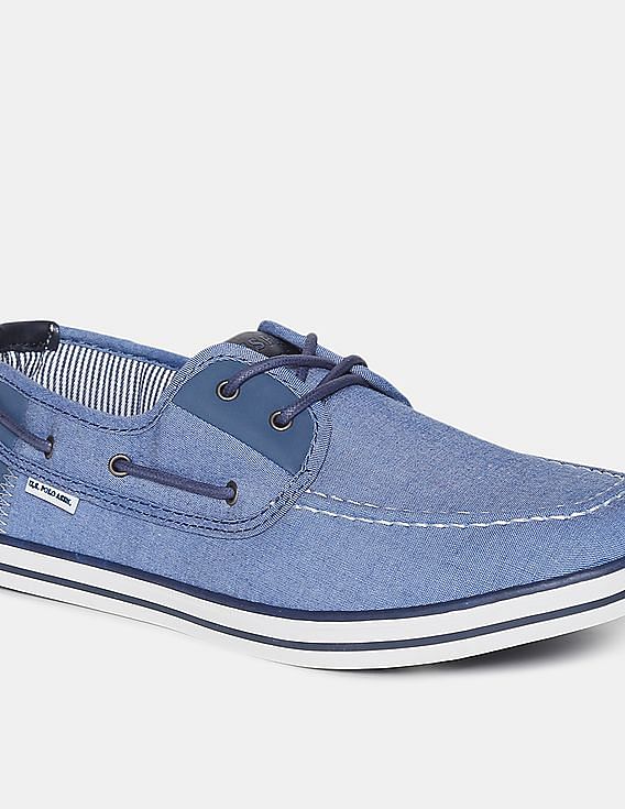 U.S. Polo Assn. Men Round Toe Canvas Rooster Boat Shoes