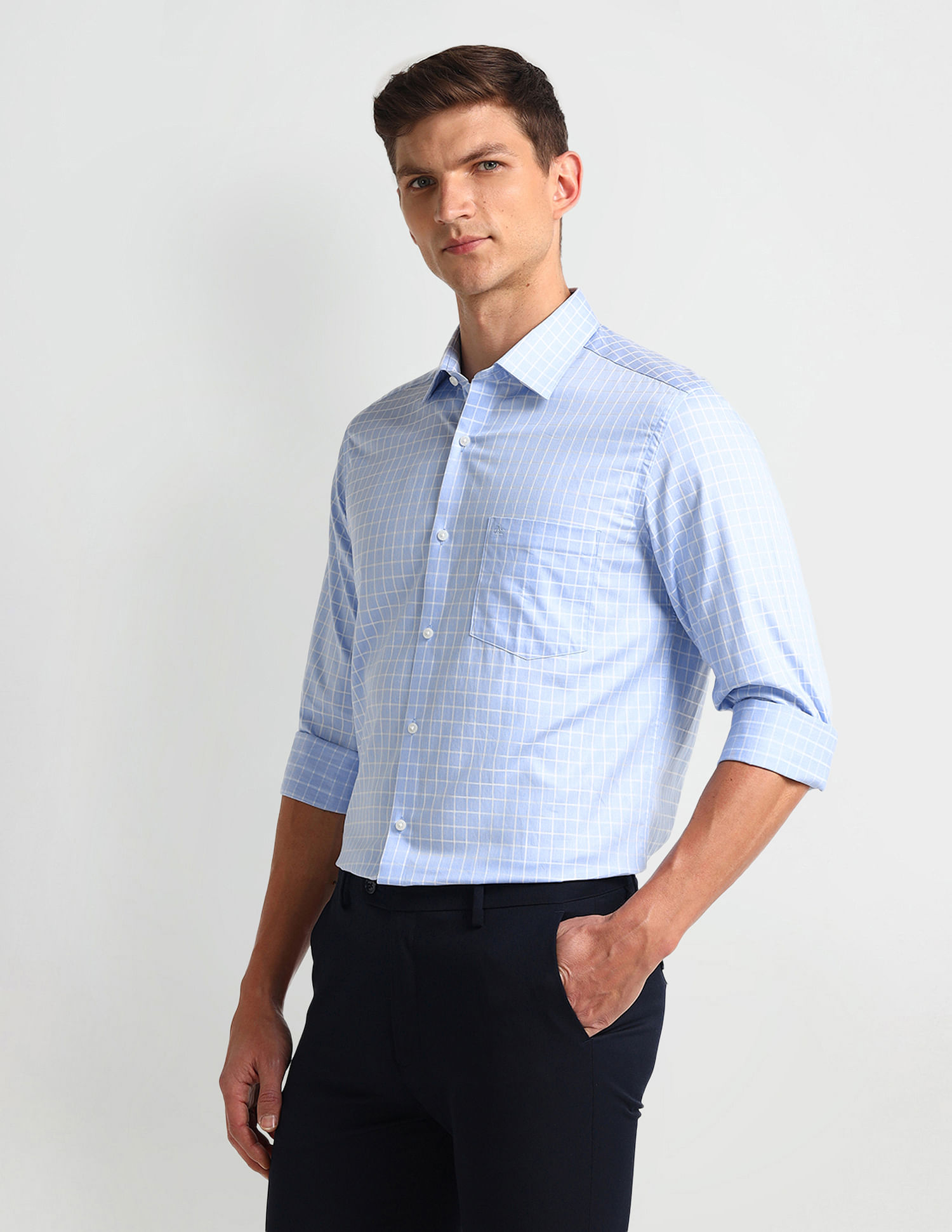 Arrow Manhattan Slim Fit Dobby Shirt