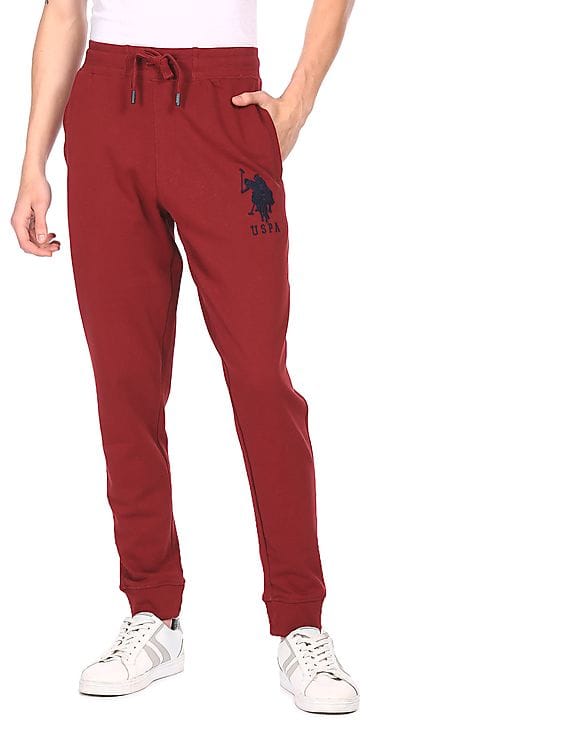 Buy U.S. Polo Assn. Men Maroon Mid Rise 