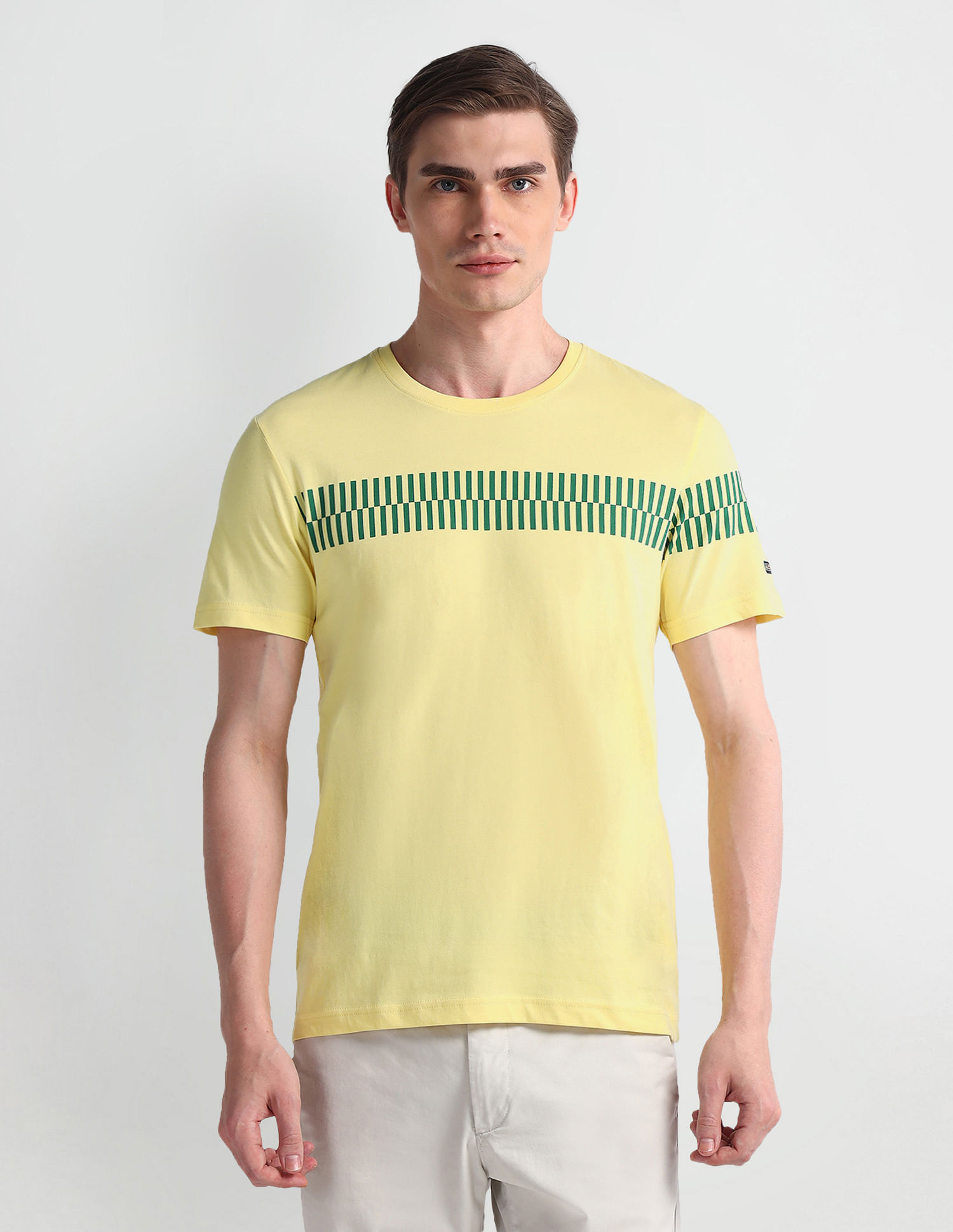 Arrow Sport Graphic Printed Crew Neck T-Shirt