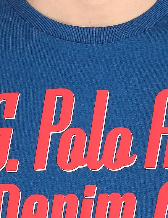 U.S. Polo Assn. Denim Co. Crew Neck Brand Print T-Shirt