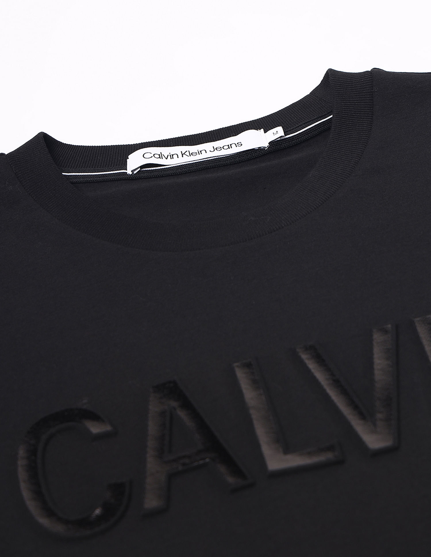 Buy Calvin Klein Jeans Regular Fit Embossed T-Shirt - NNNOW.com