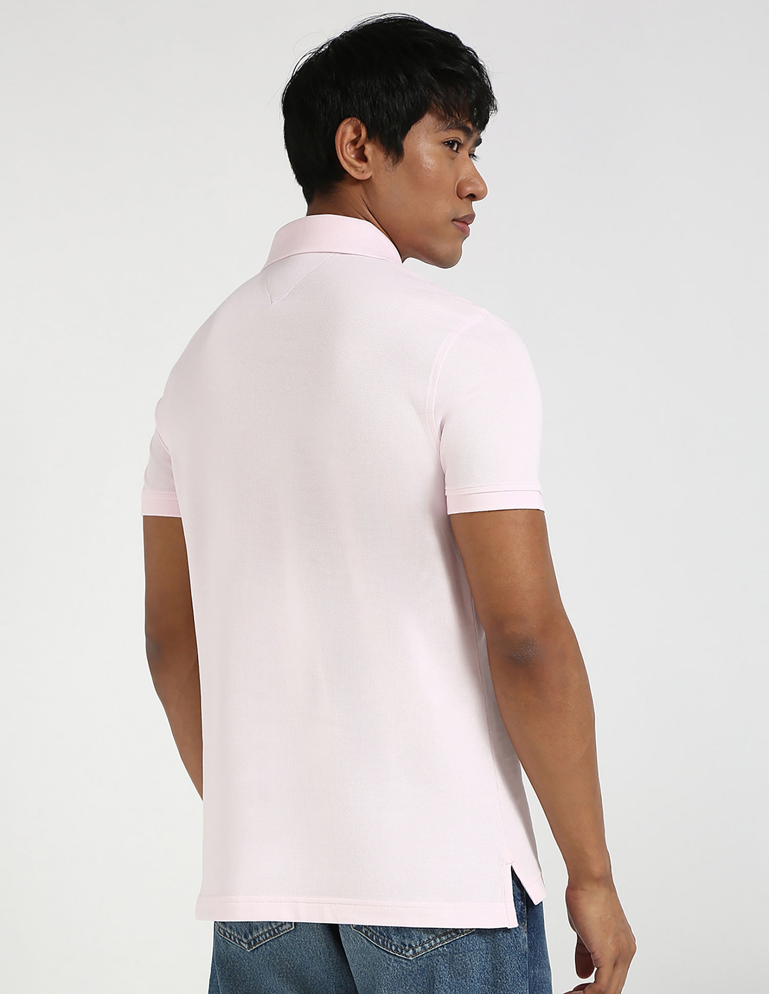 Tommy Hilfiger Solid Slim-Fit Cotton Polo Shirt