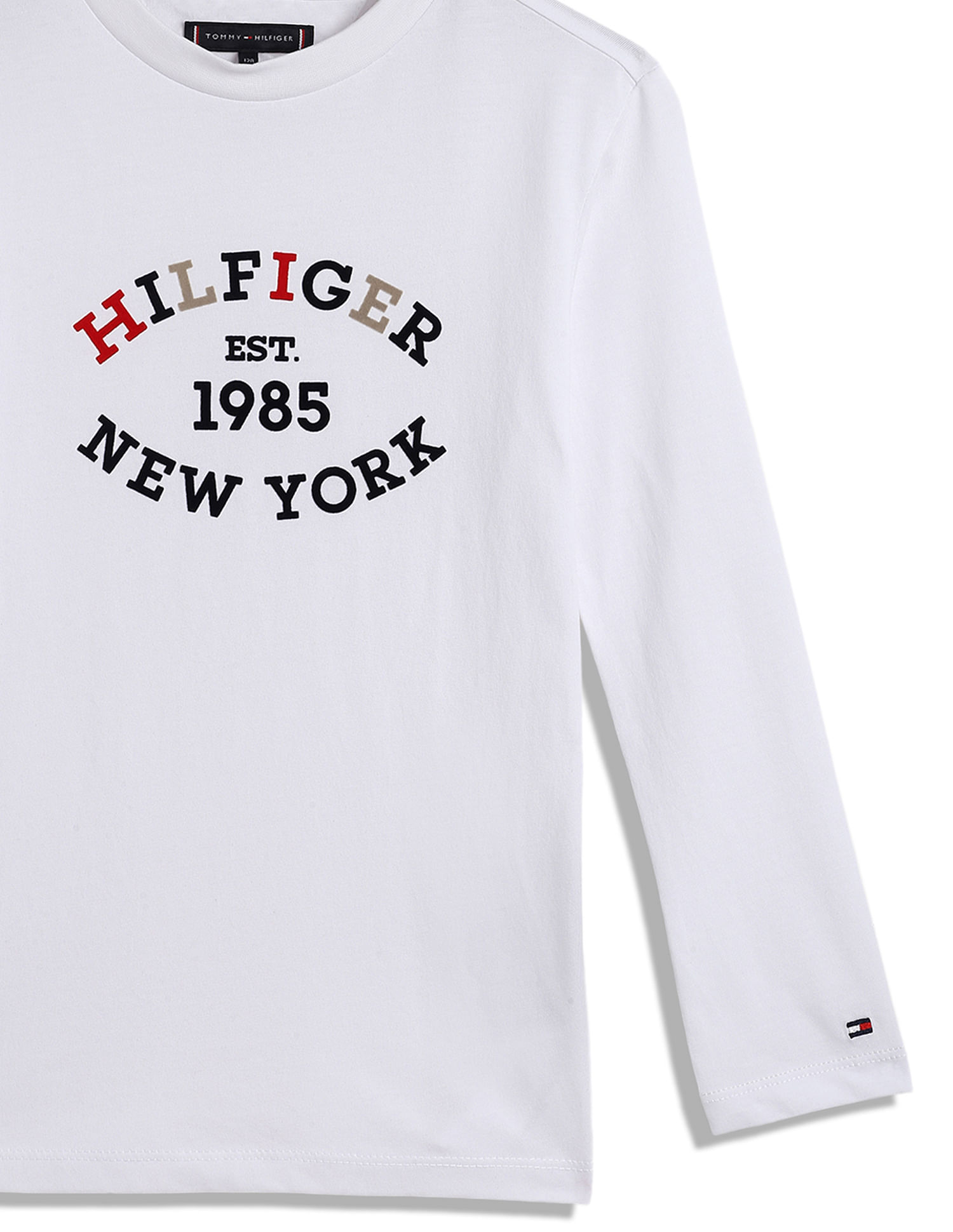 Tommy Hilfiger Kids Boys Monotype Flock T-Shirt