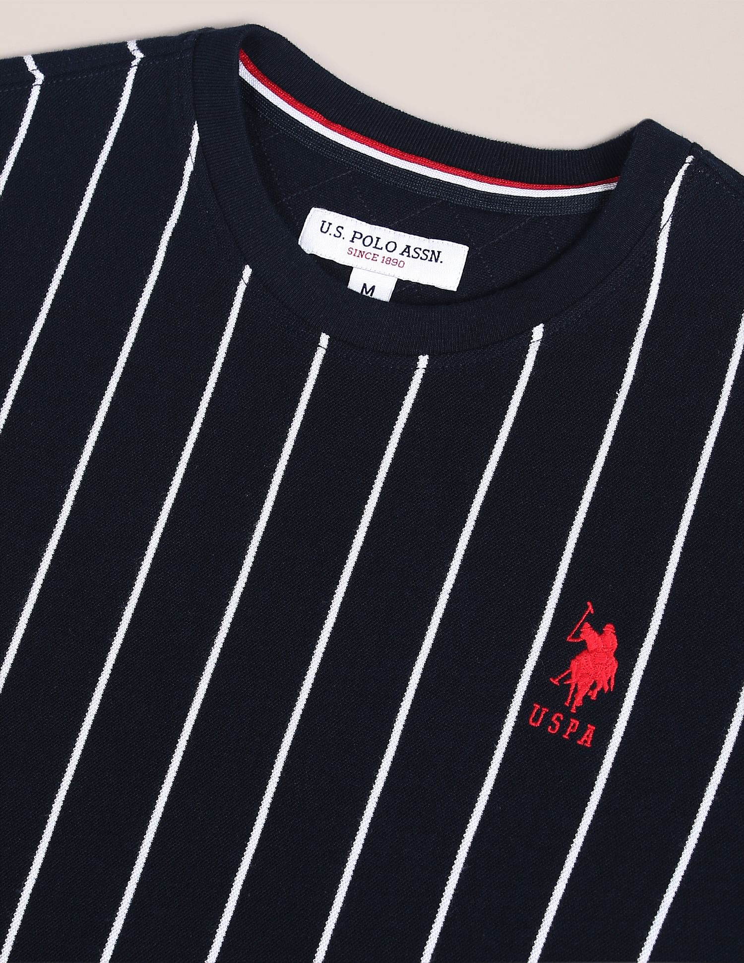U.S. Polo Assn. Vertical Stripe Cotton T-Shirt