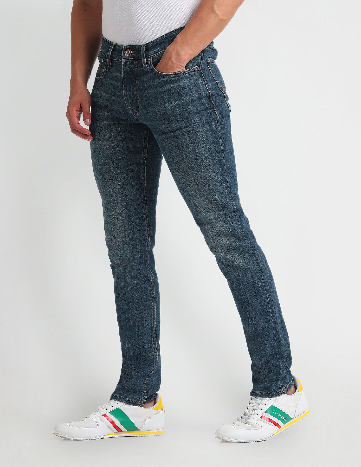 U.S. Polo Assn. Denim Co. Brandon Slim Tapered Fit Blue Jeans