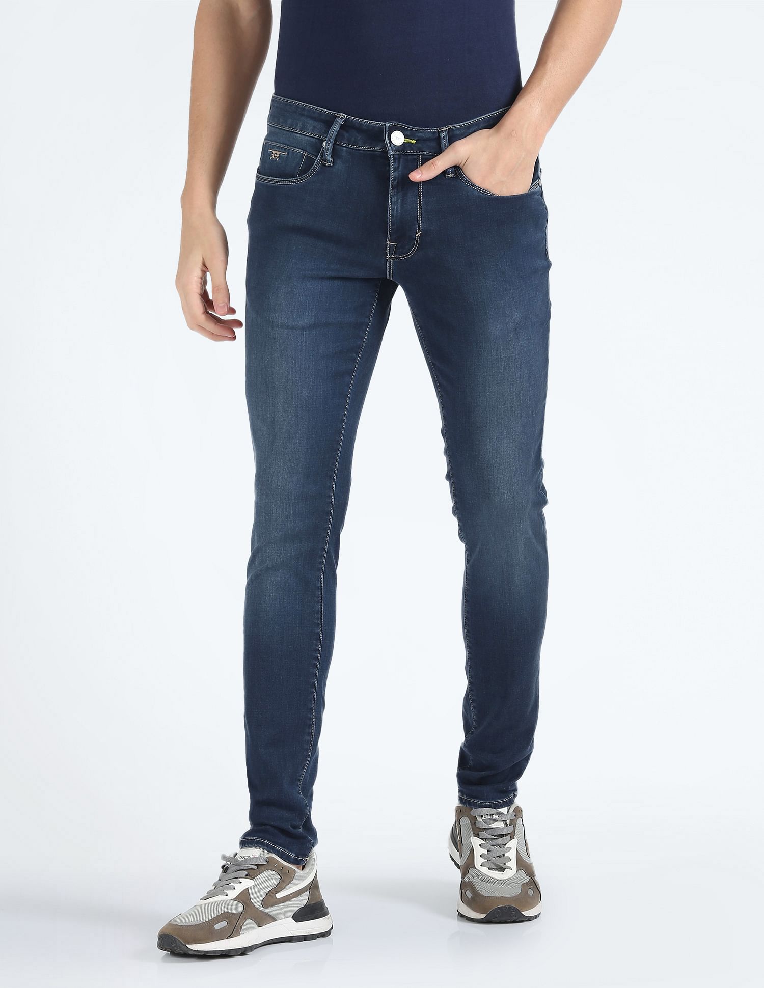 Flying Machine Mid Rise Jackson Super Skinny Jeans